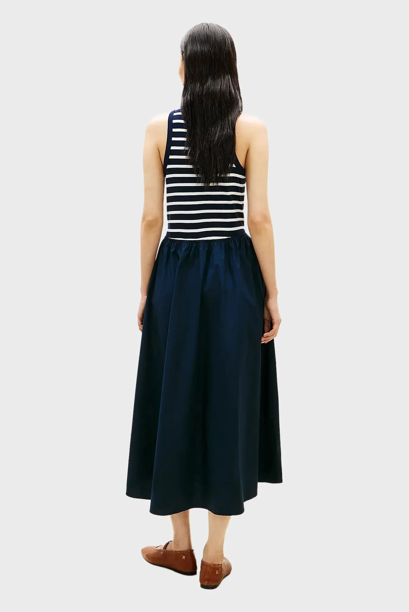 Платье GOLD BUTTON POPLIN MIX DRESS 3