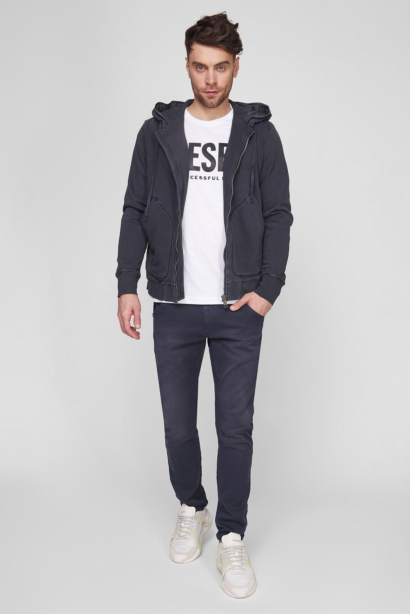 Мужское серое худи J-VESTOL 2