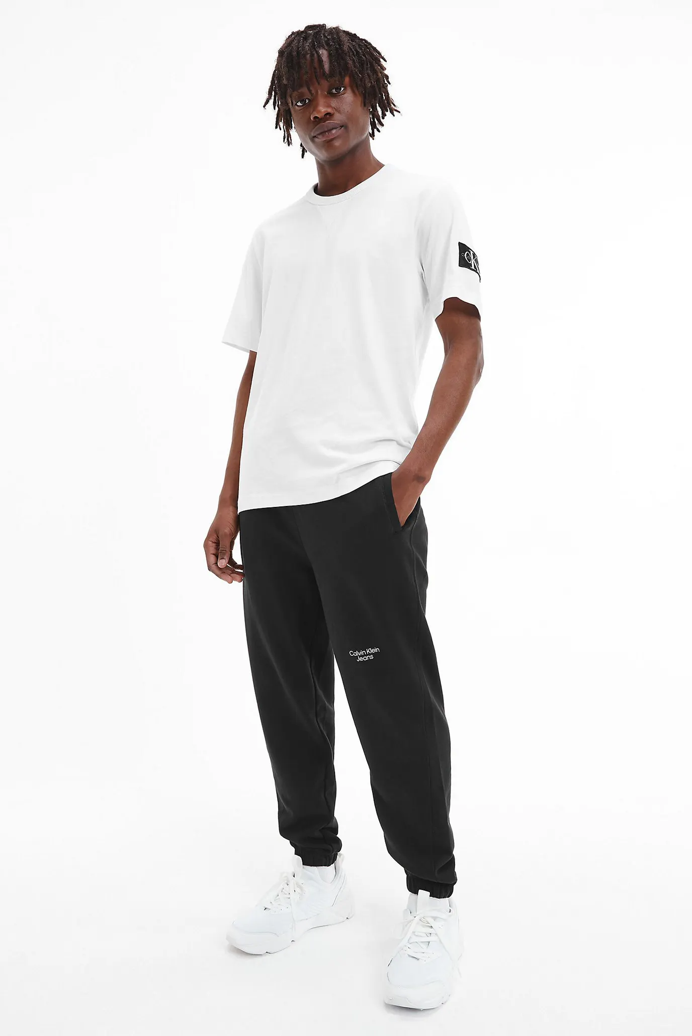 Мужские черные спортивные брюки STACKED LOGO 6