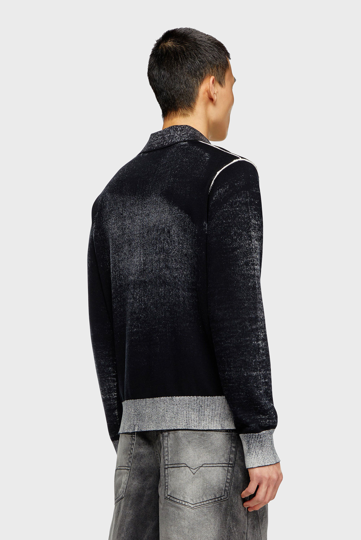 Мужское черное поло K-LORENZO MAGLIA 3