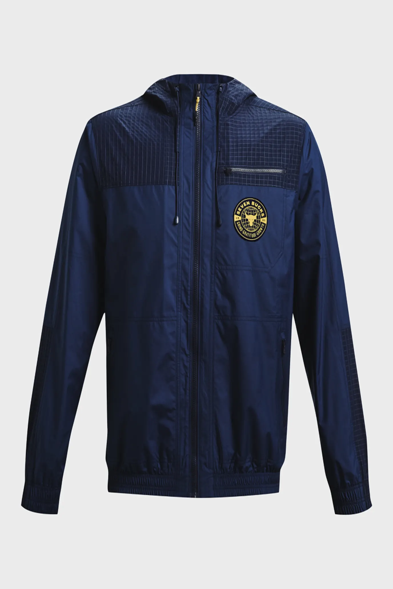 Мужская темно-синяя ветровка UA Pjt Rock Q1 Woven Layer 11