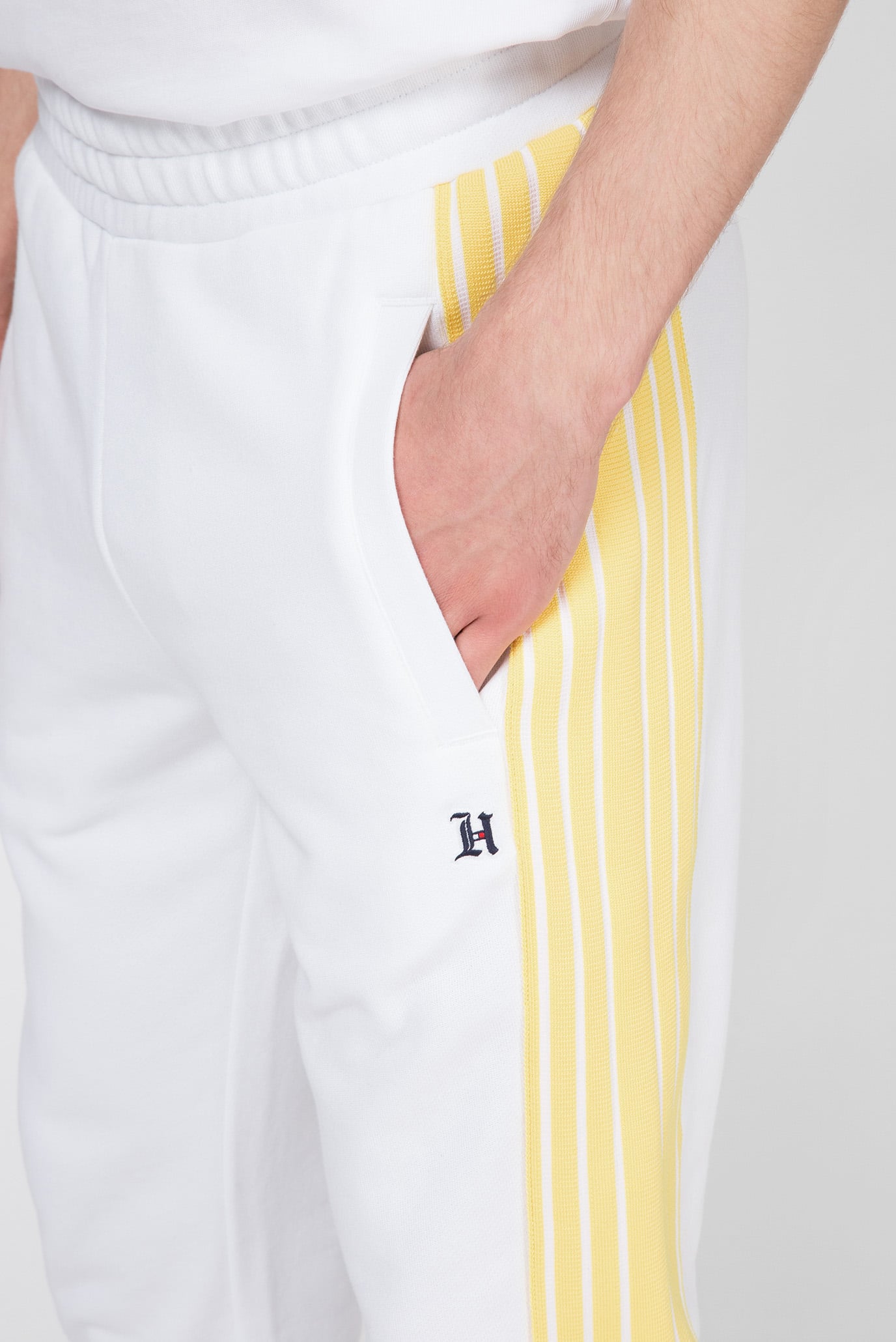 Мужские белые спортивные брюки LEWIS HAMILTON 9