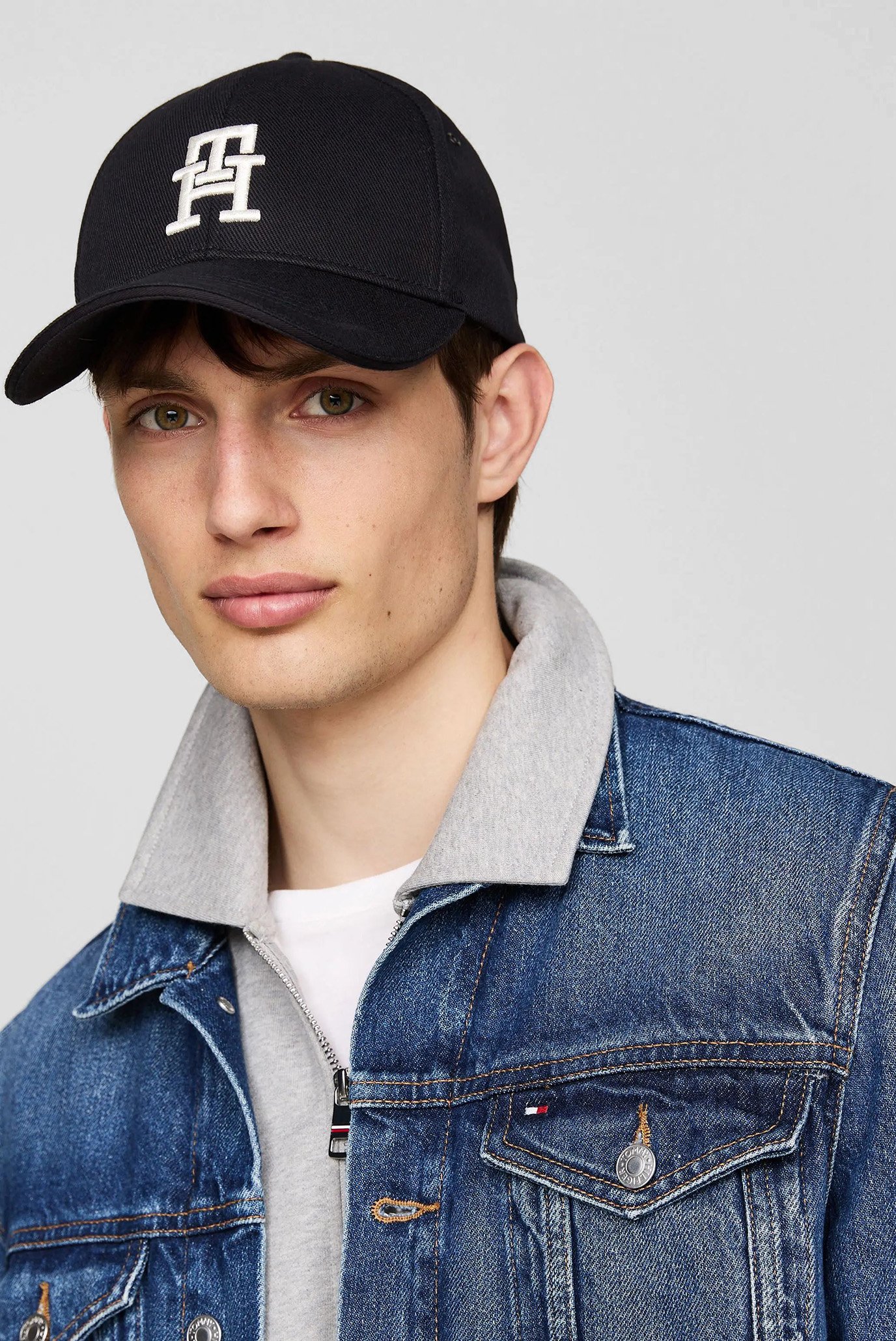 Мужская черная кепка TH IMD COTTON 6 PANEL CAP 2