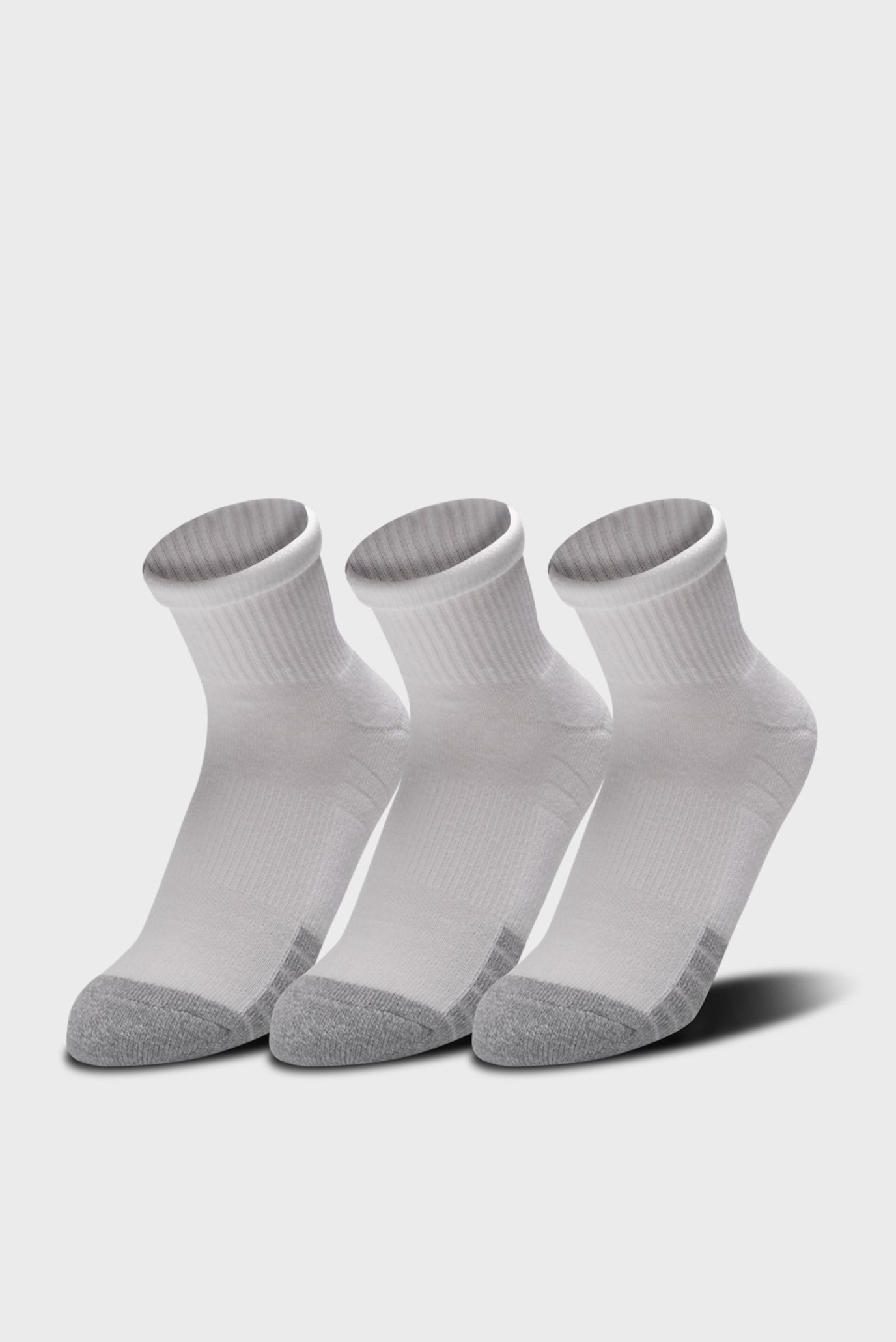 Белые носки (3 пары) UA Heatgear Quarter 1