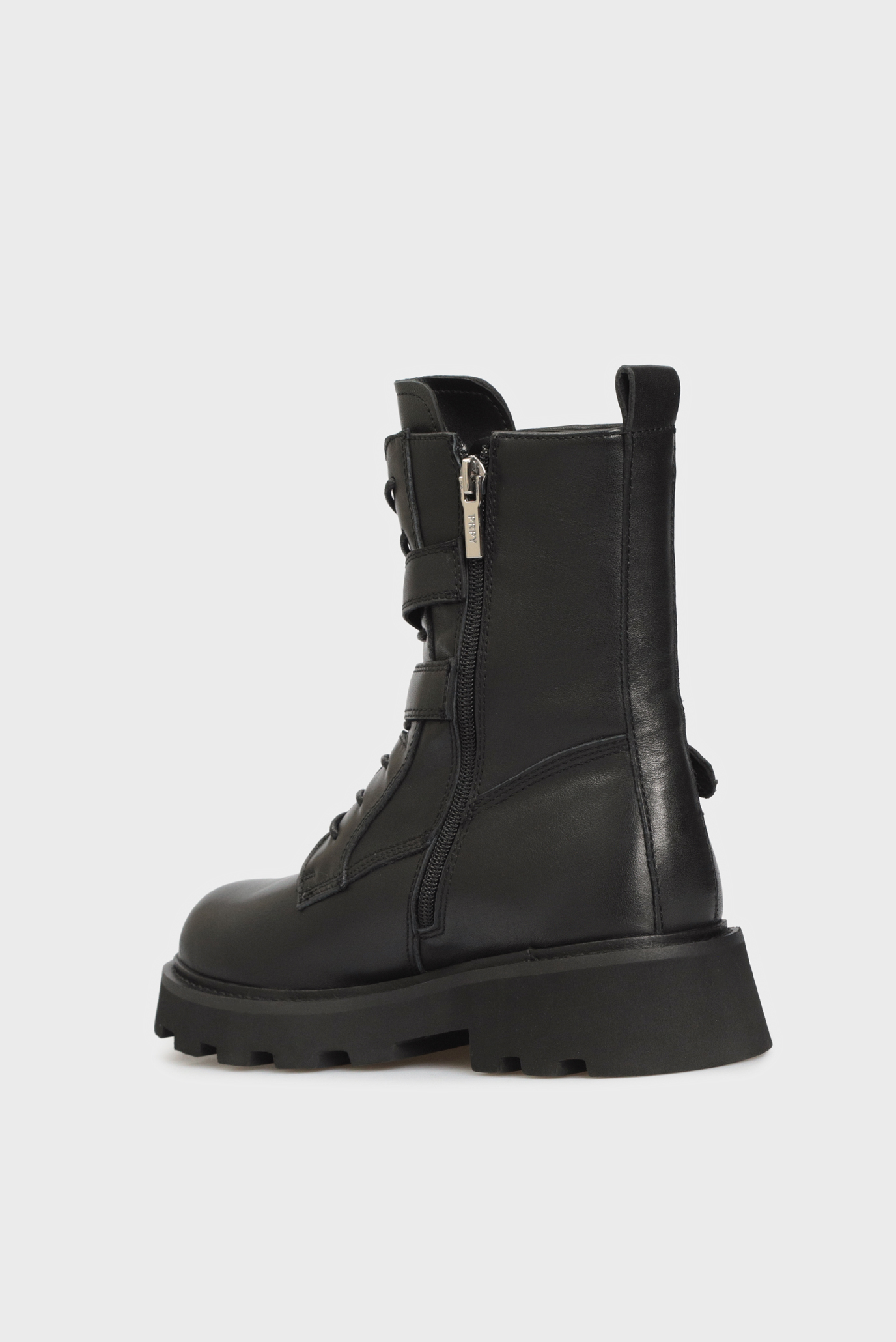 Женские черные кожаные ботинки Farea 10