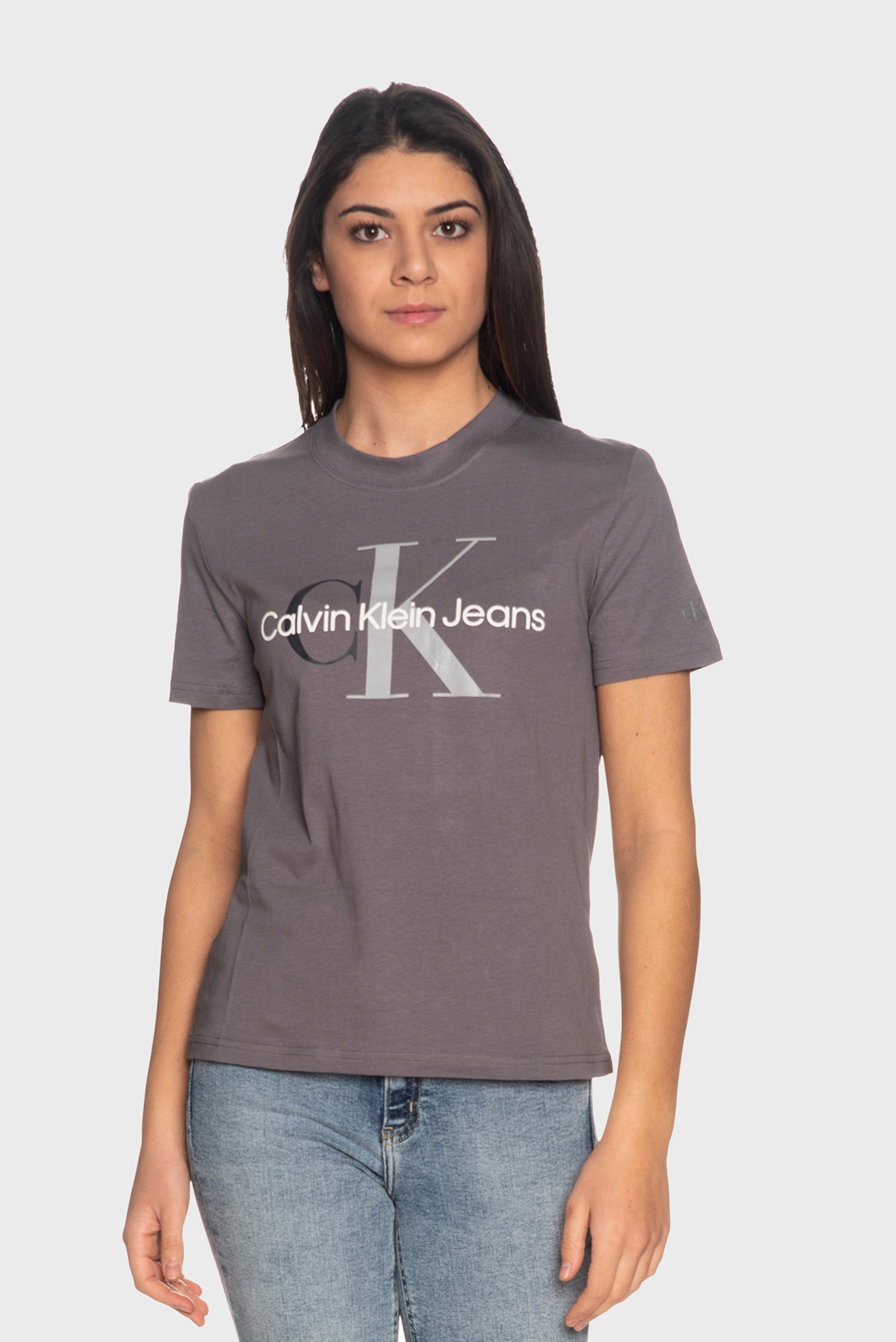 Calvin klein jeans grey t shirt best sale