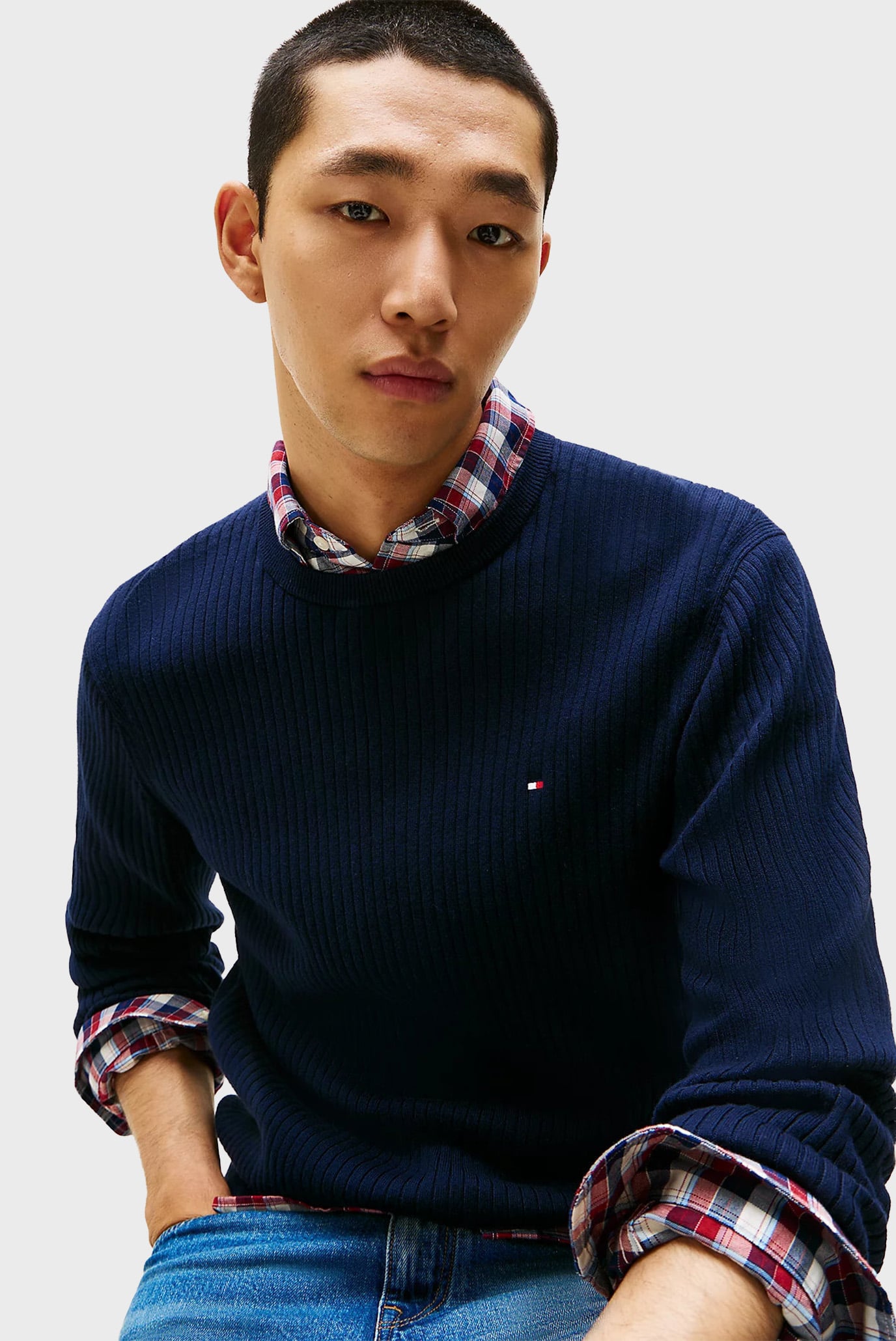 Свитер PIMA CTN CASH STRUCTURE CREW 4