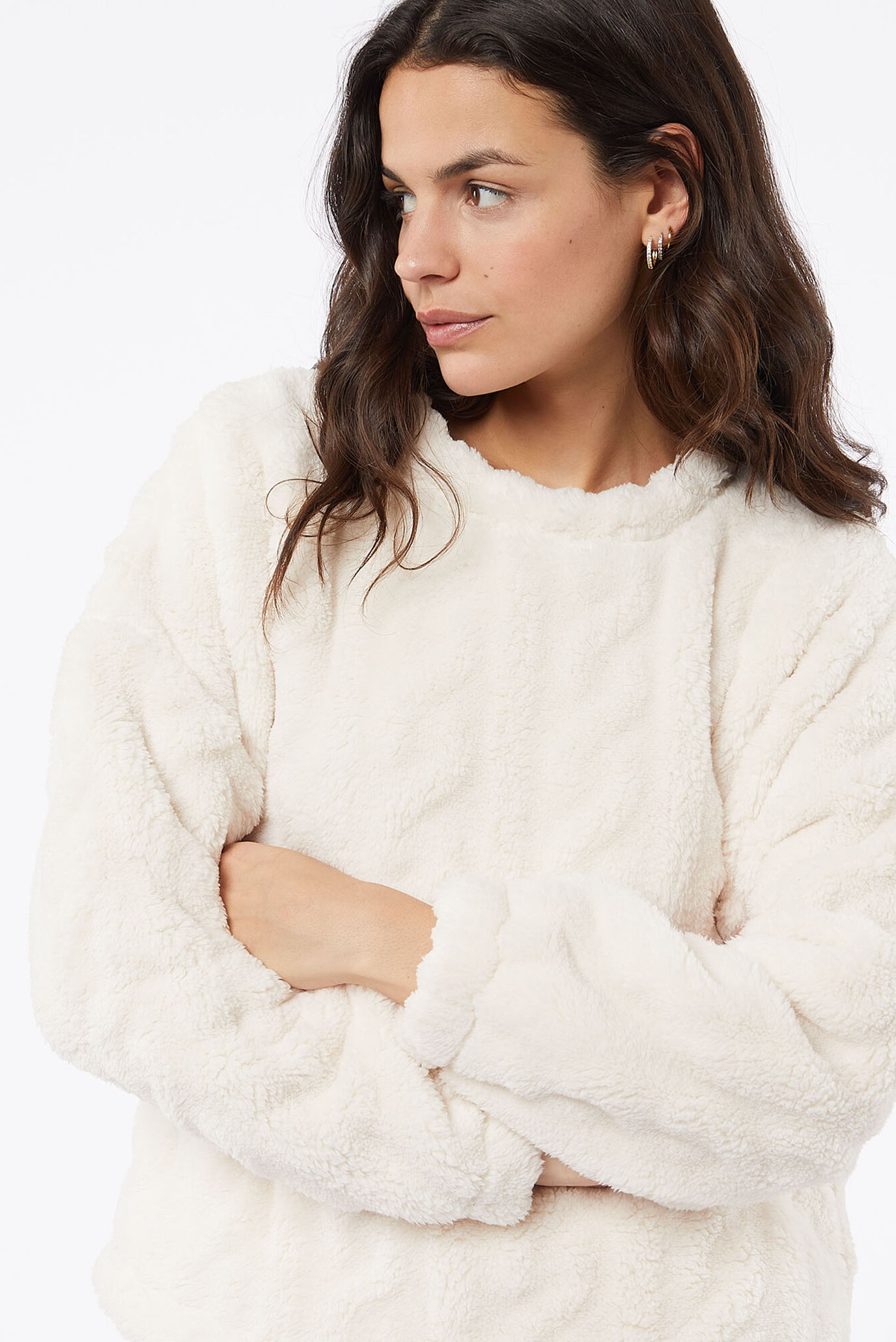 Женский бежевый свитшот NALANE 3