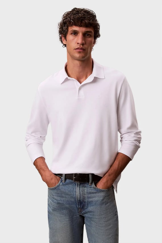 Поло с длинным рукавом LS SUPIMA COTTON SOLID POLO Calvin Klein