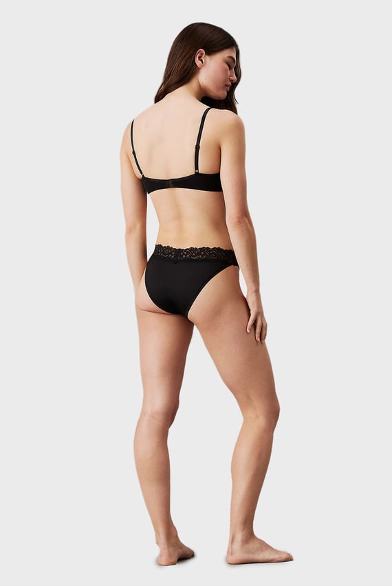 Женский черный бюстгальтер THREE PIECE UNLINED