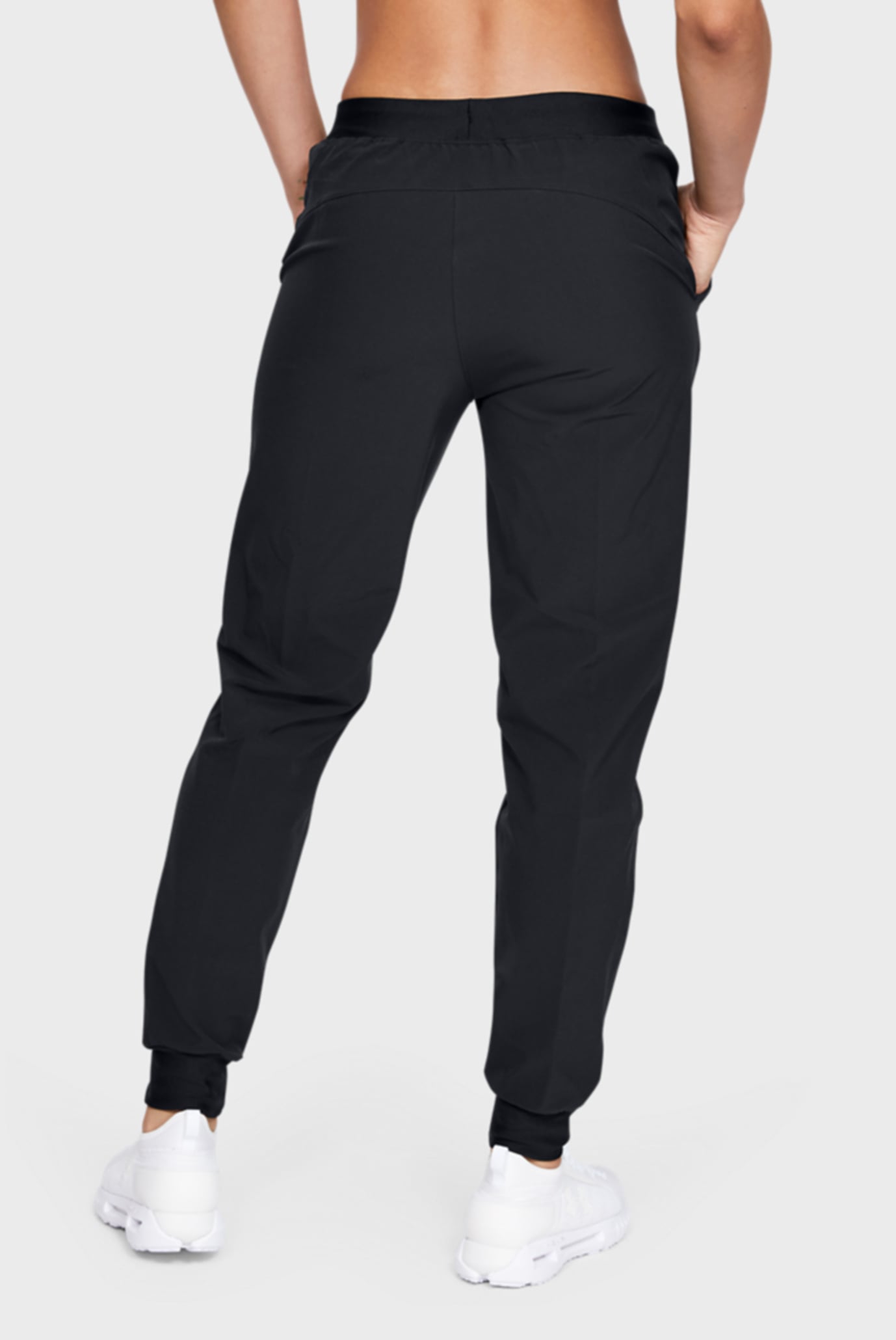Женские черные спортивные брюки UA Armour Sport Woven Pant 9
