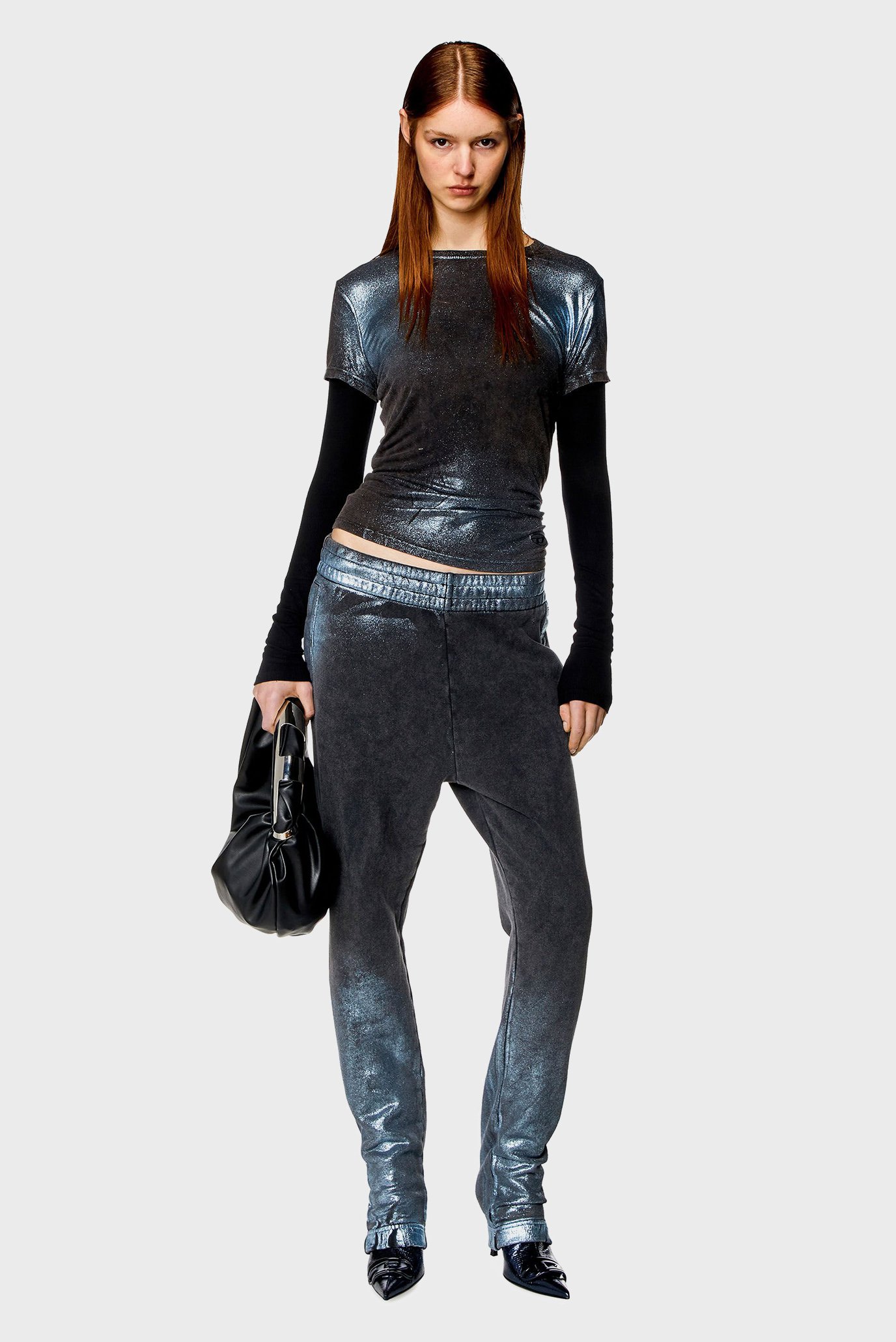 Женские темно-синие спортивные брюки P-LEB 2