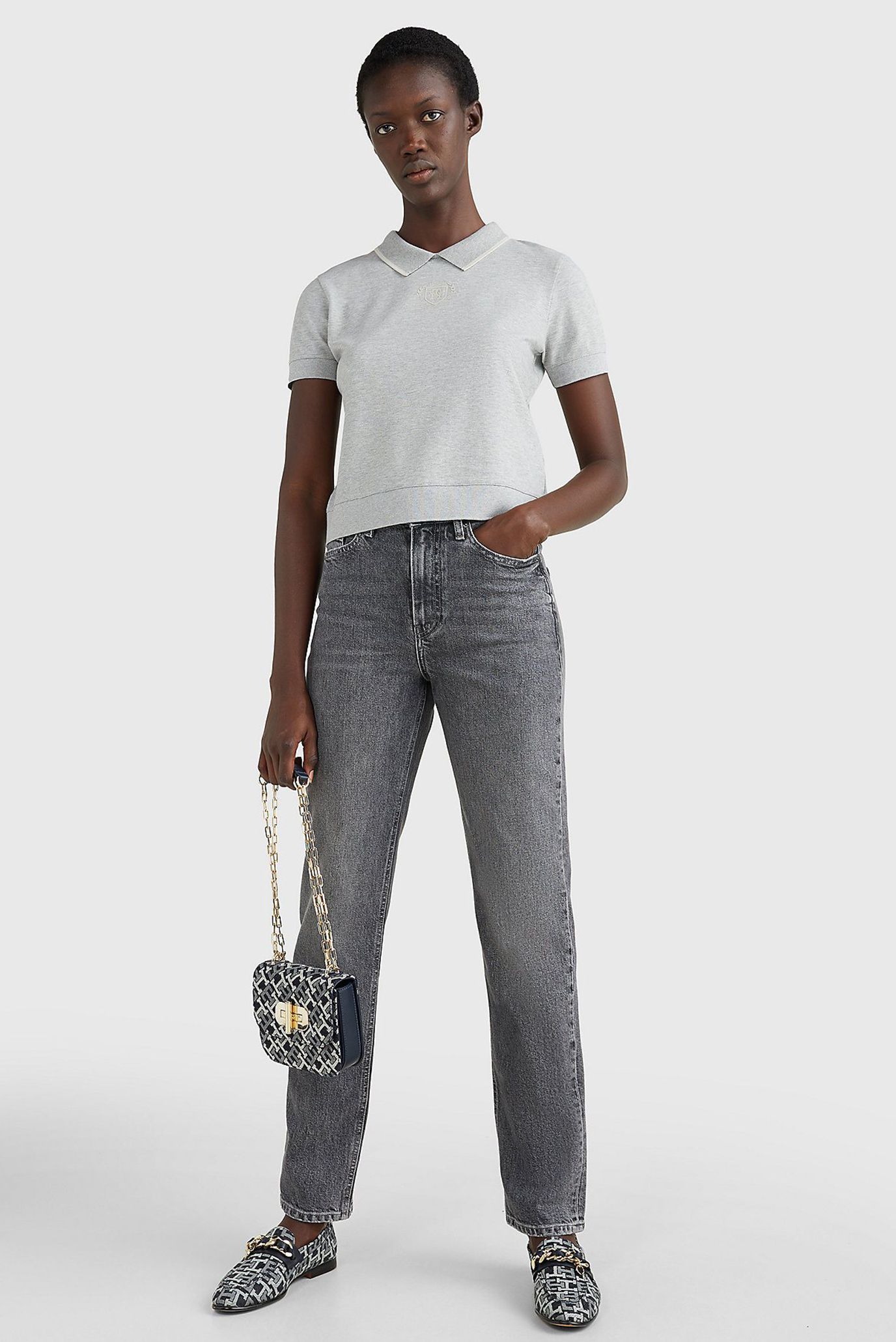 Женские серые джинсы NEW CLASSIC STRAIGHT HW NOA 7