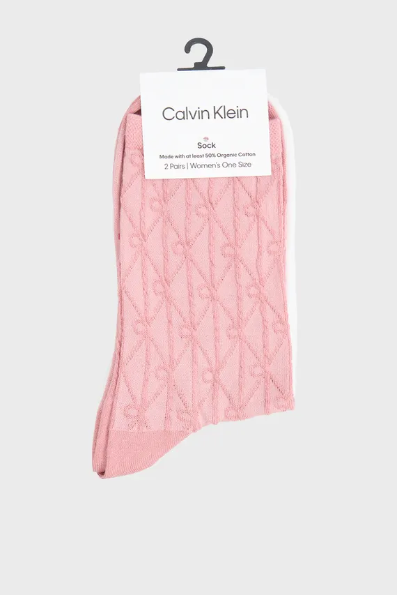 Носки CK WOMEN SOCK 2P EMBLEM AOP Calvin Klein