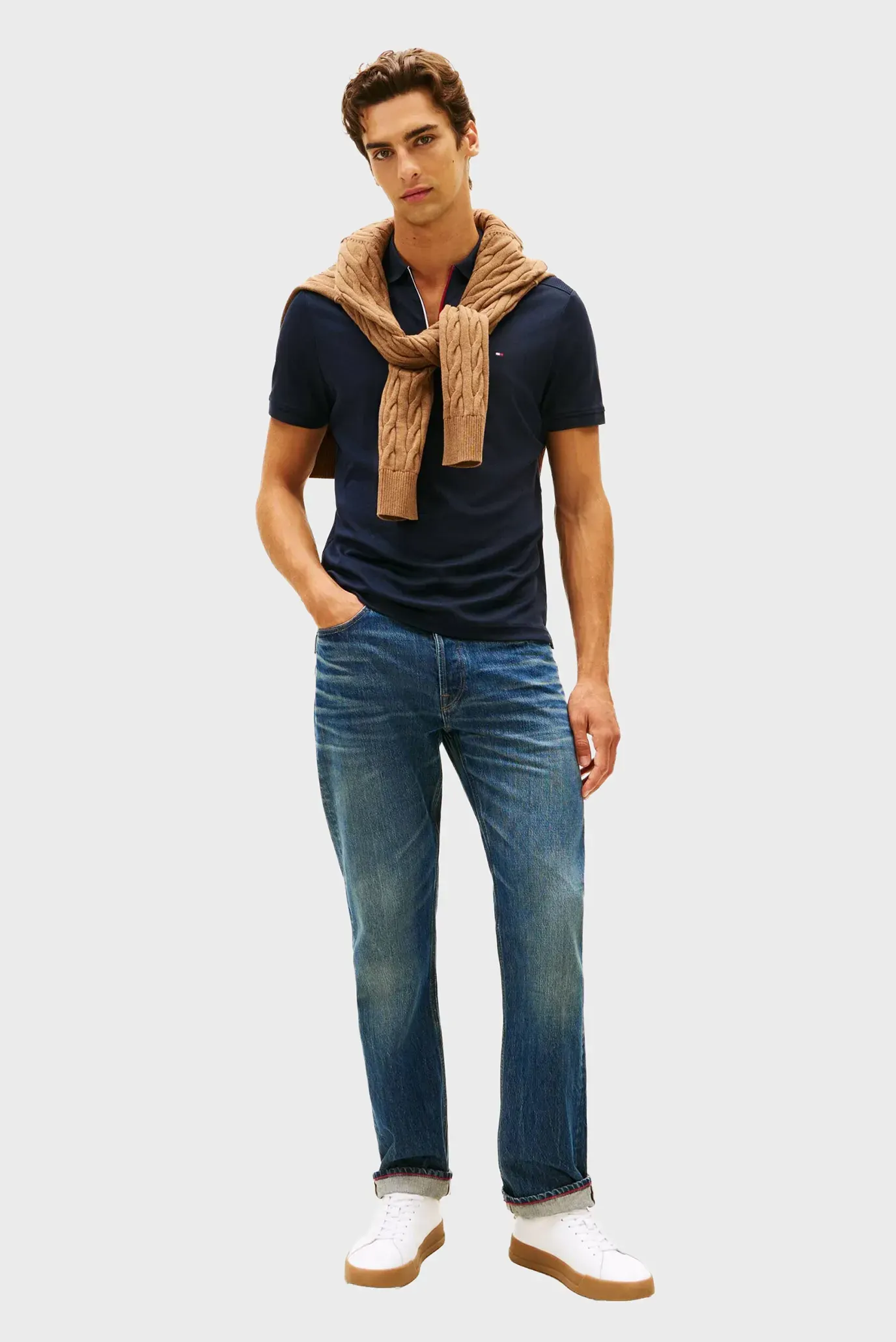 Поло LIQUID COTTON RWB ZIP REG POLO 2