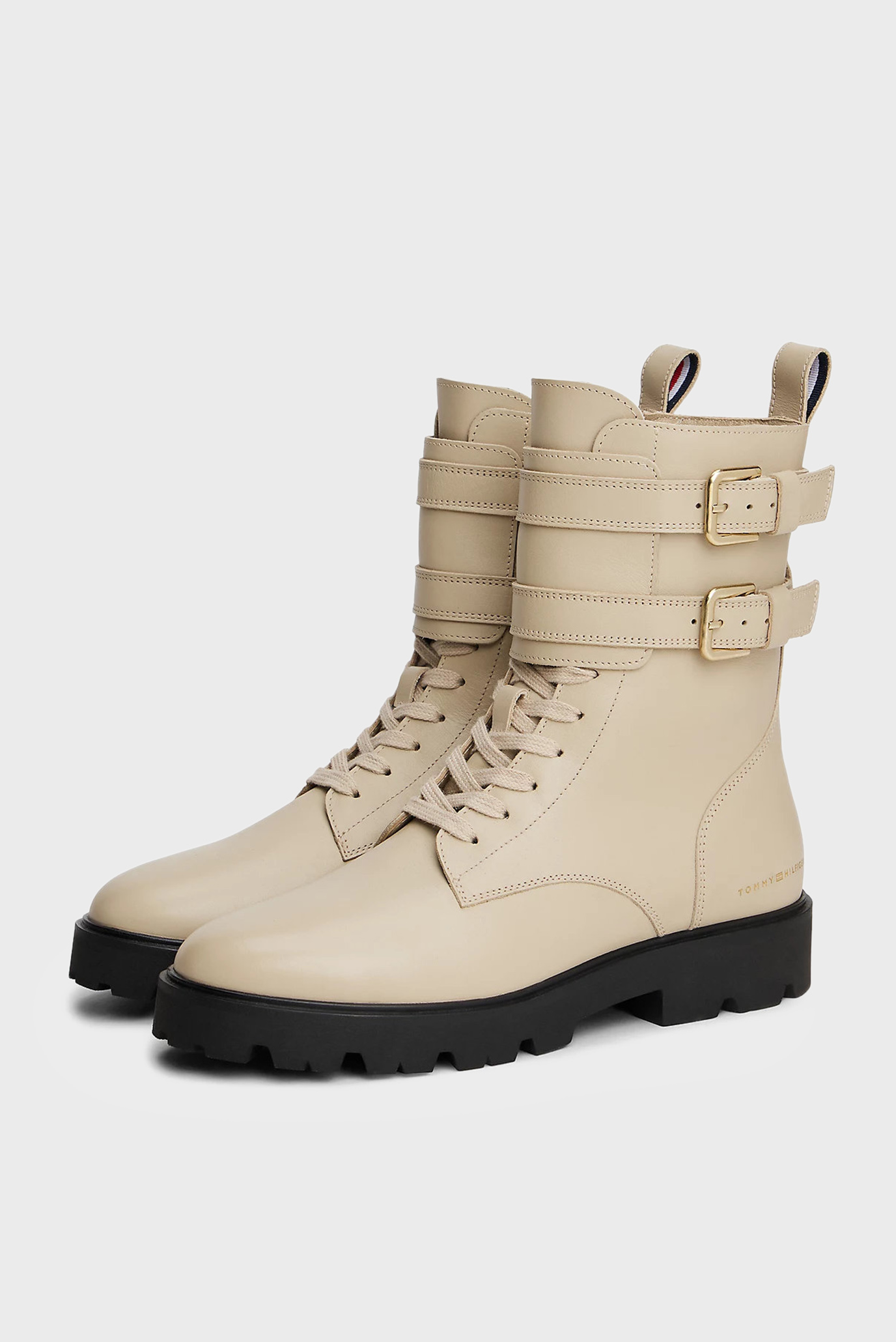 Ботинки TOMMY HILFIGER LTHR BIKER LACEUP 3