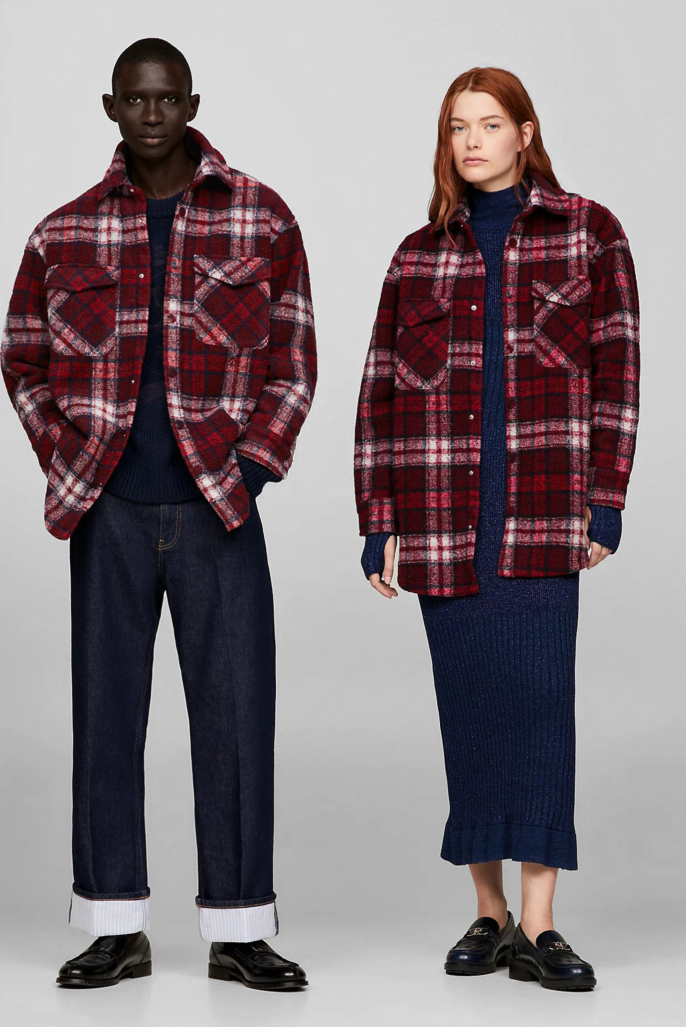 Рубашка THC DG OFFICER CHECK SHIRT RED 1