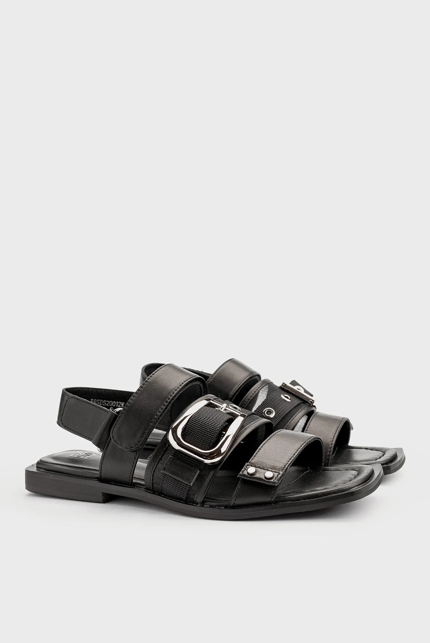 Женские черные кожаные сандалии Calista 2