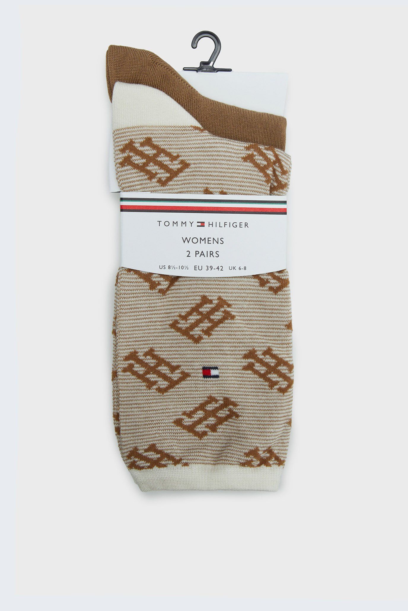 Носки TH WOMEN SOCK 2P MONOGRAM ONE ROW STRIPE 1