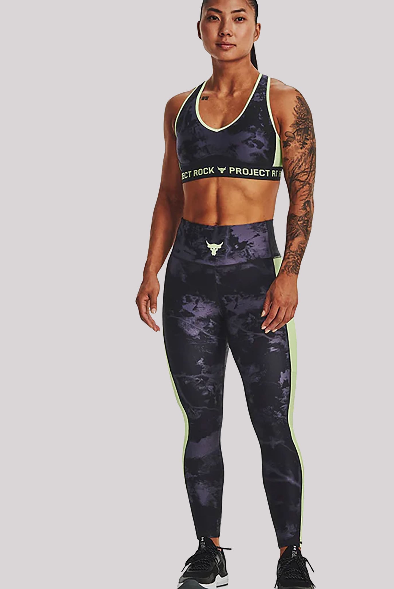 Легинсы UA Pjt Rck HG Ankle Lg Print 3