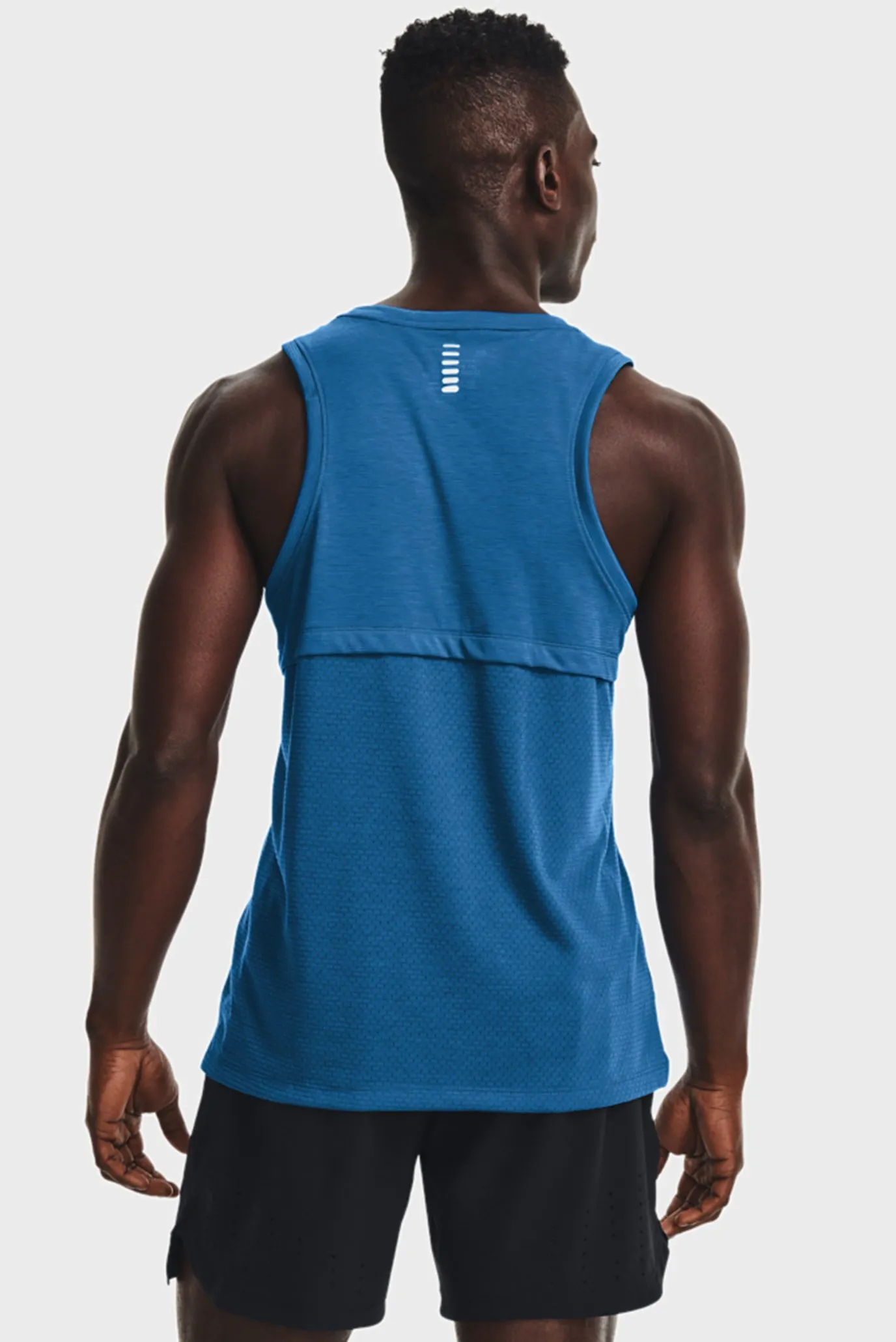 Мужская синяя майка UA STREAKER SINGLET 3