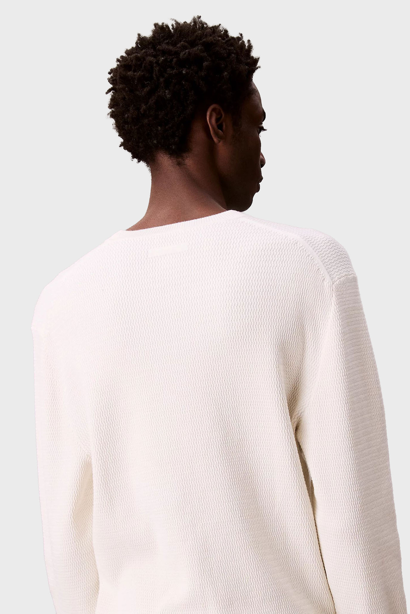 Свитер/LS TEXTURE CTTN CREWNK SWEATER 1 5