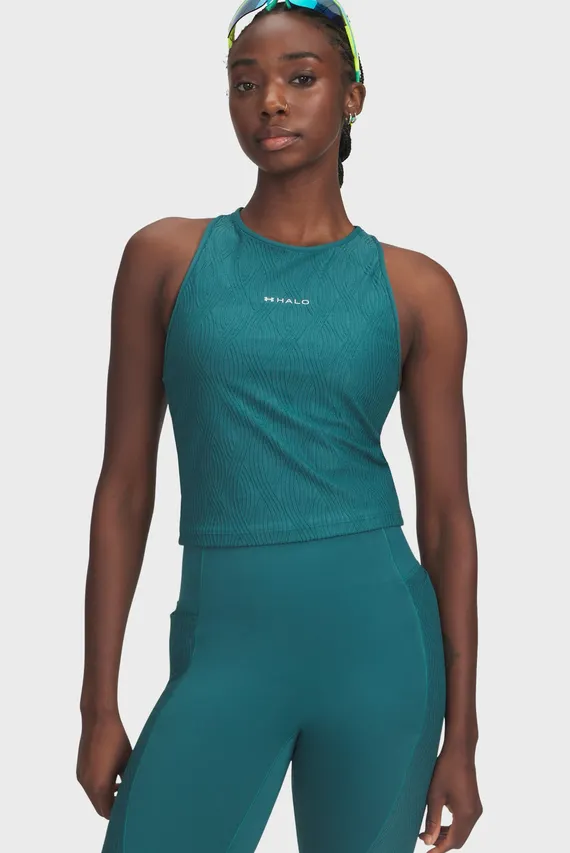 Майка UA Halo Jacquard Knit Tank-GRN Under Armour