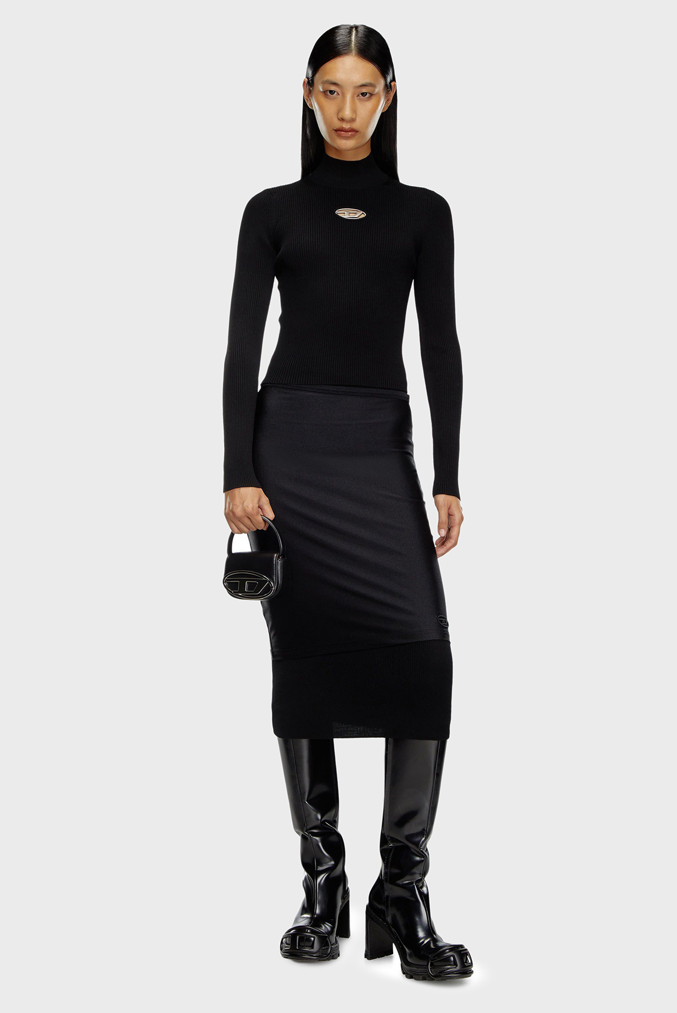 Женский черный гольф M-VALARI-TN MAGLIA 2