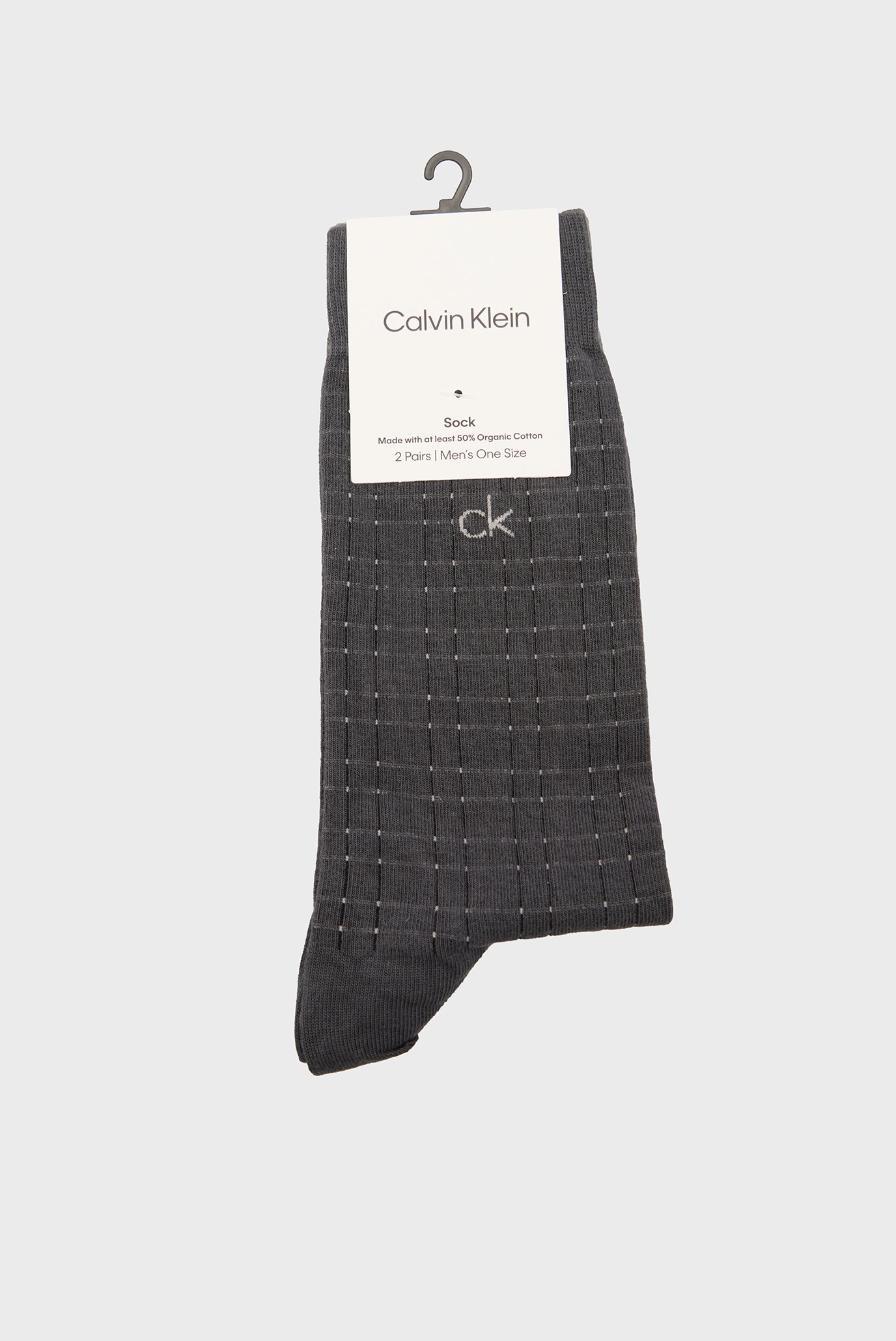 Носки CK MEN SOCK 2P GRIDCalvin Klein Носки CK MEN SOCK 2P GRID 1