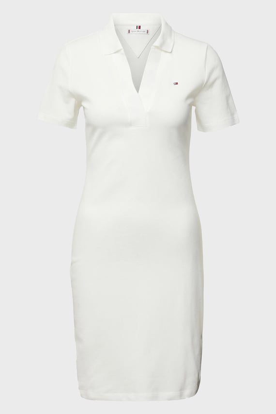 Женское белое платье SLIM OPEN NK POLO