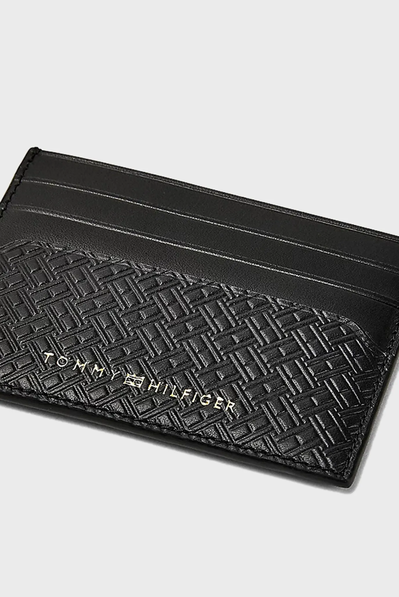 Мужской черный кожаный кардхолдер PREMIUM LEATHER MONO CC 5