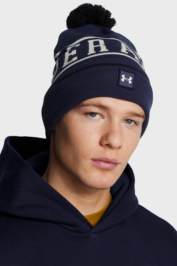 Мужская темно-синяя шапка M Halftime Pom Beanie