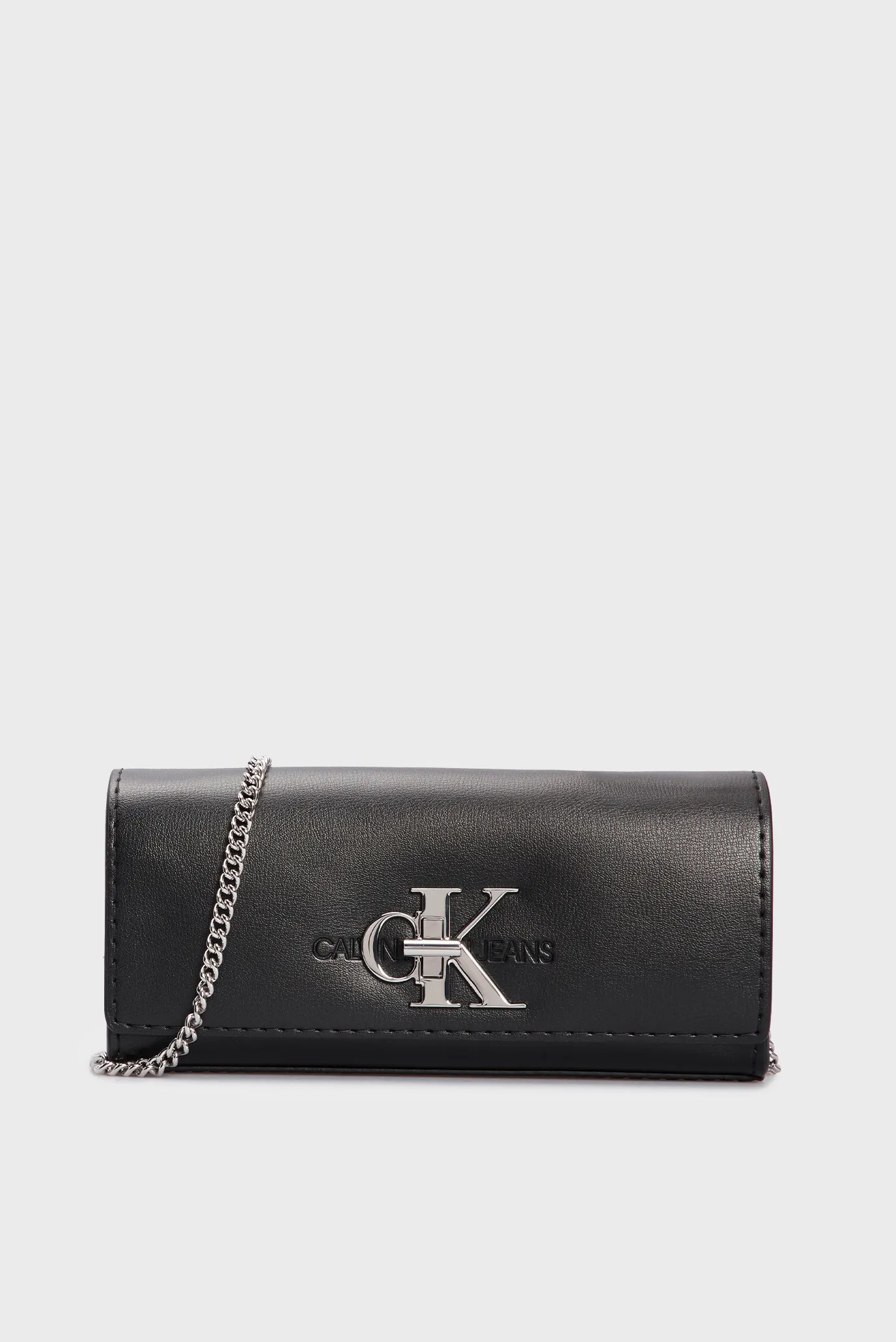 Женский черный клатч CLUTCH W CHAIN 6