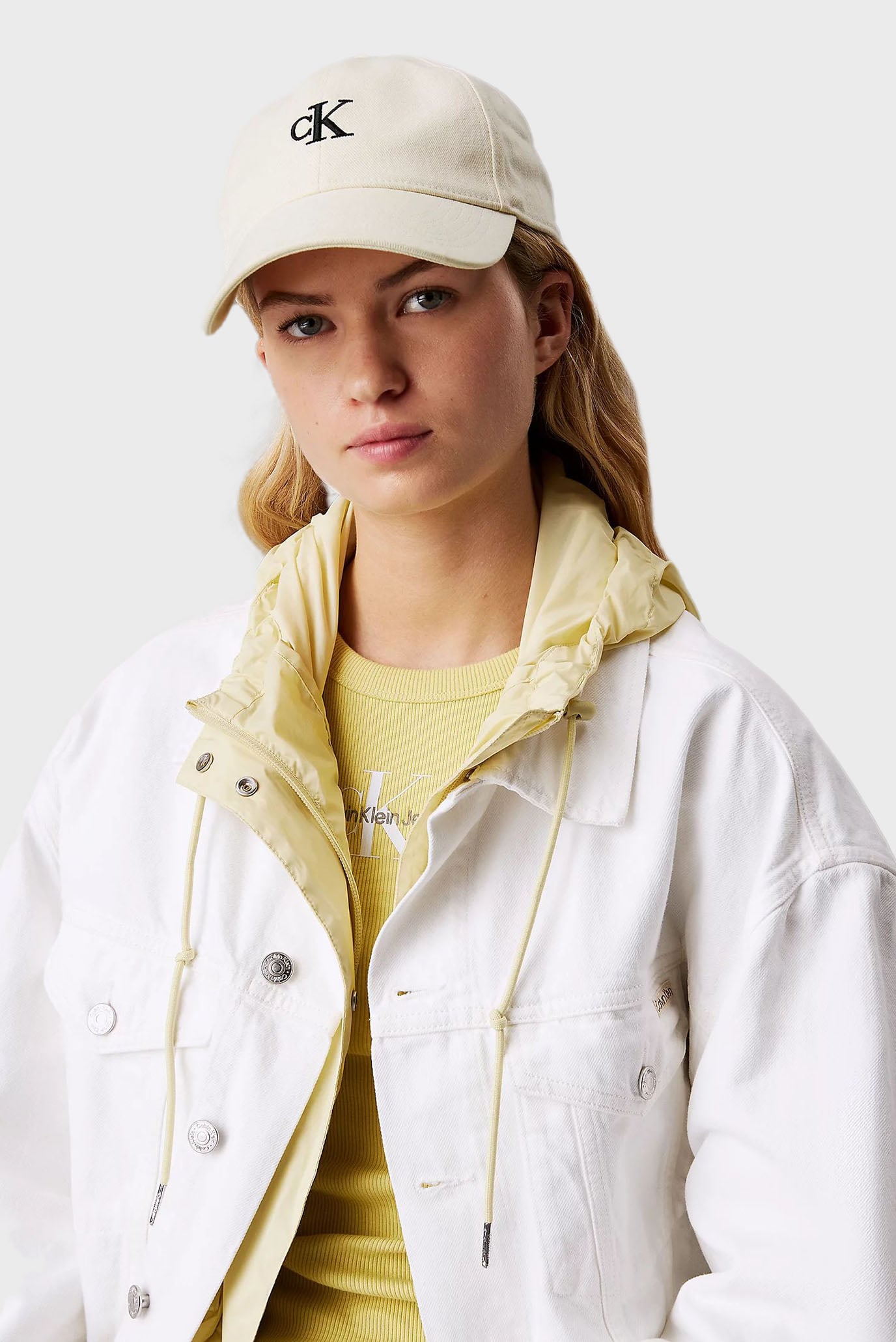 Женская белая кепка MONOGRAM EMBROIDERY 2