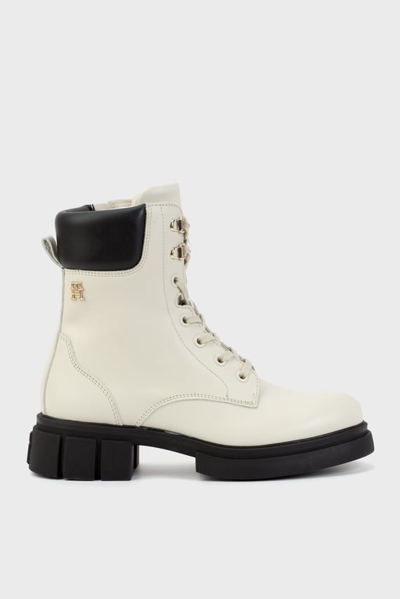 Ботинки LACE-UP BIKER LEATHER