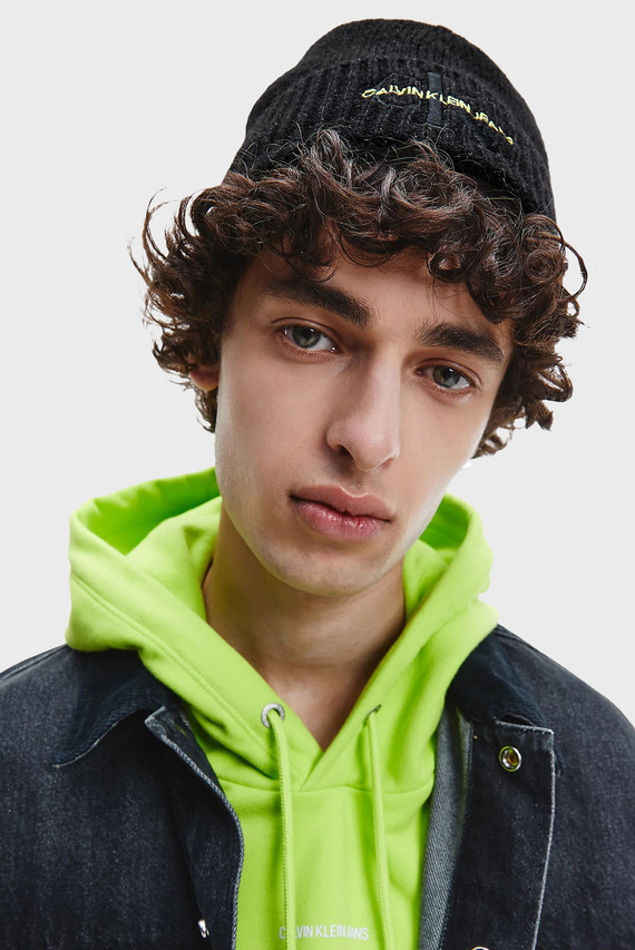 Мужская черная шапка Calvin Klein Jeans