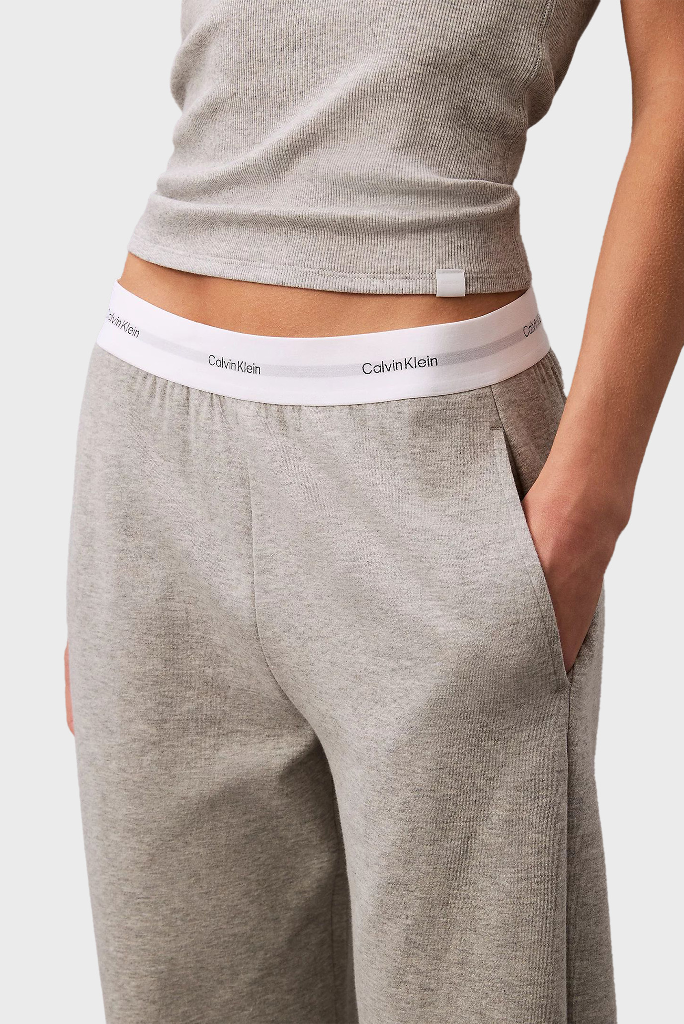 Женские серые брюки WIDE LEG PANT 3