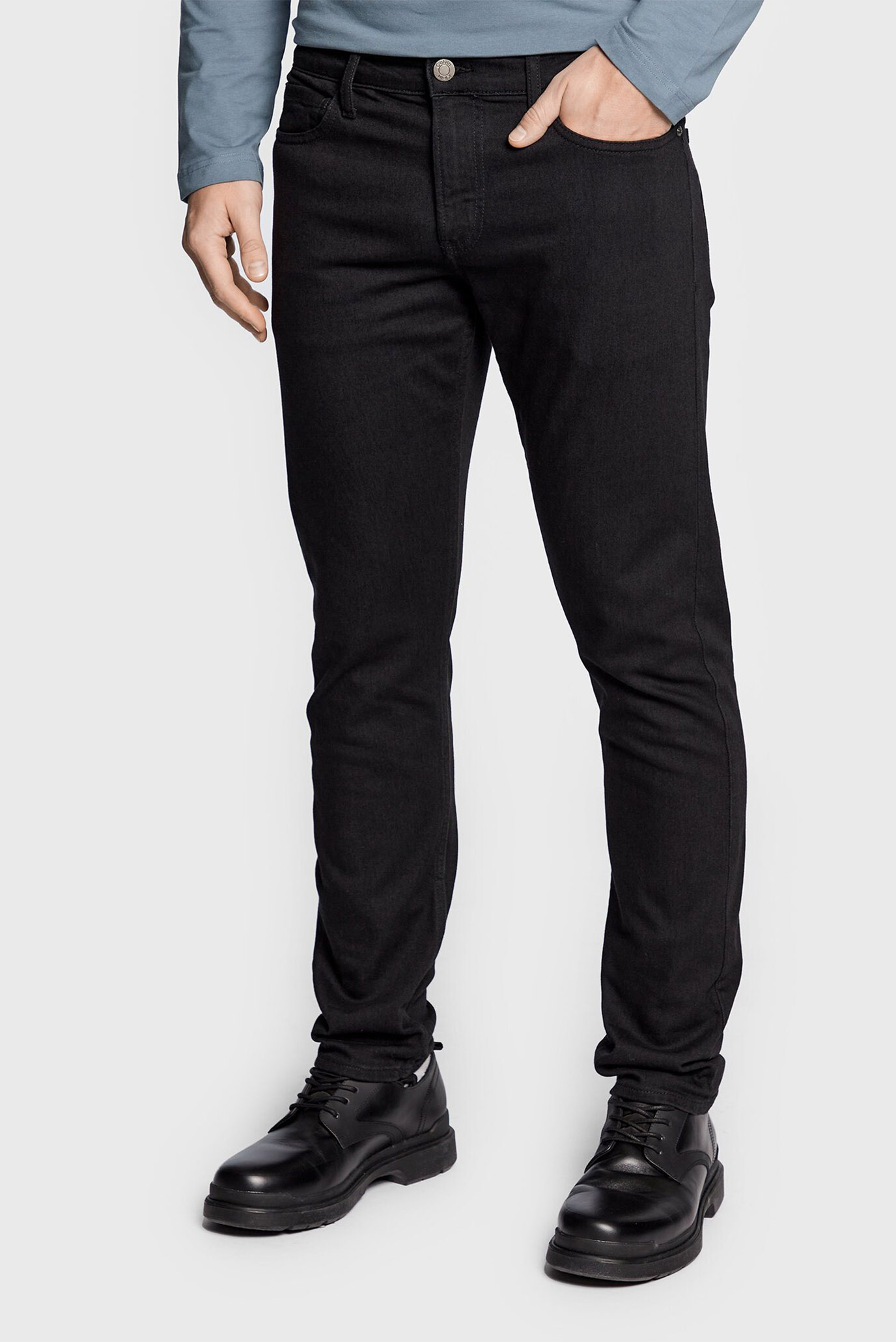 Мужские черные джинсы SLIM FIT RINSE 1