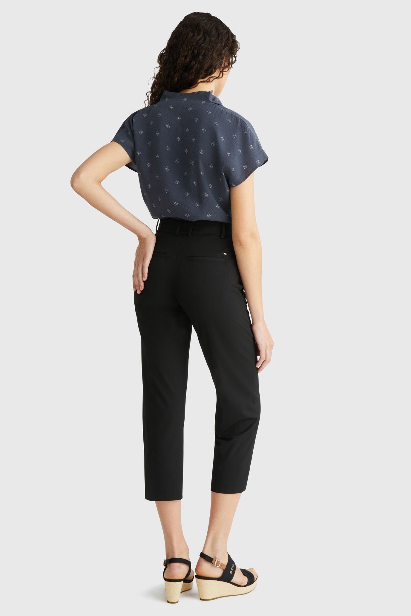 Женские черные брюки STRAIGHT VIS POLY BLEND 5