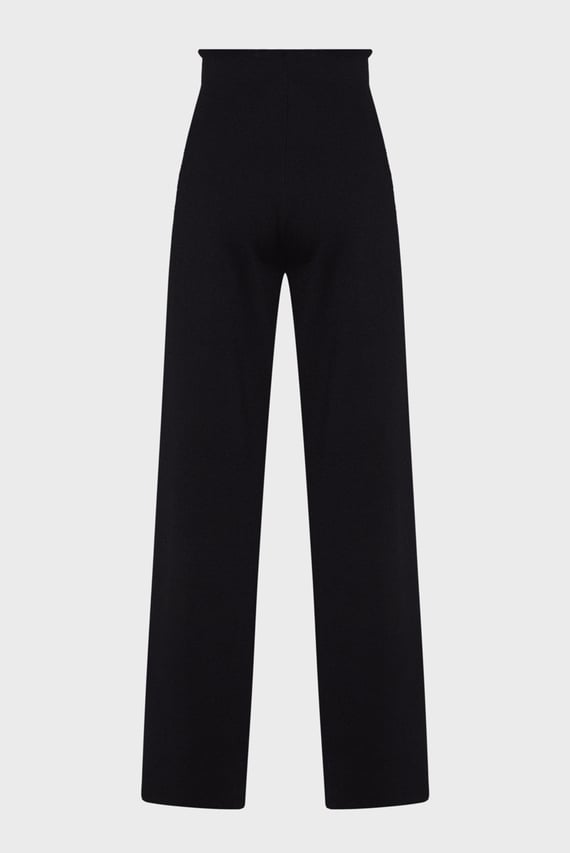 Женские черные шерстяные брюки DF WOOL BLEND STRAIGHT PANT