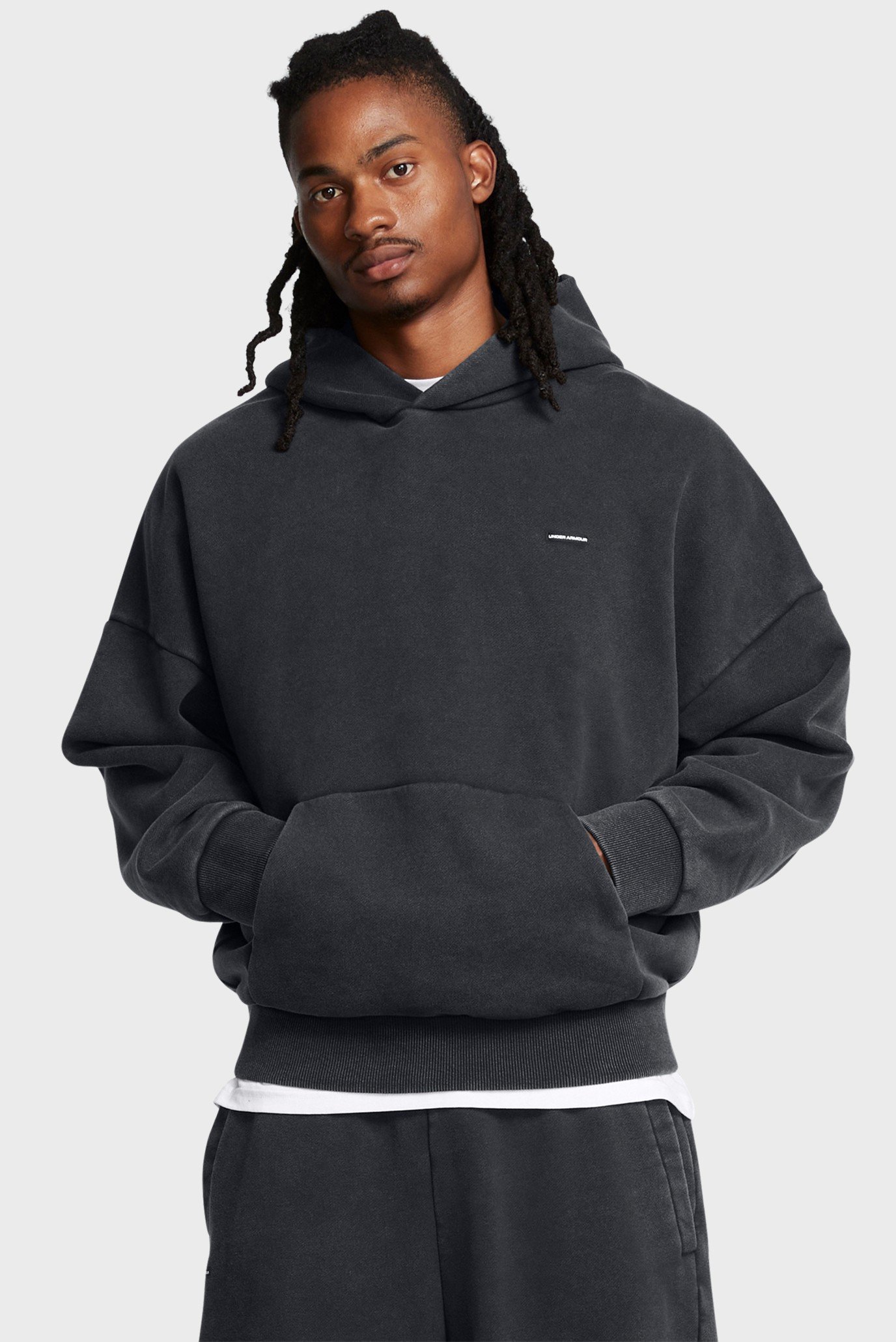 Худи/UA Icon HWT Flc Wash OS Hood 1