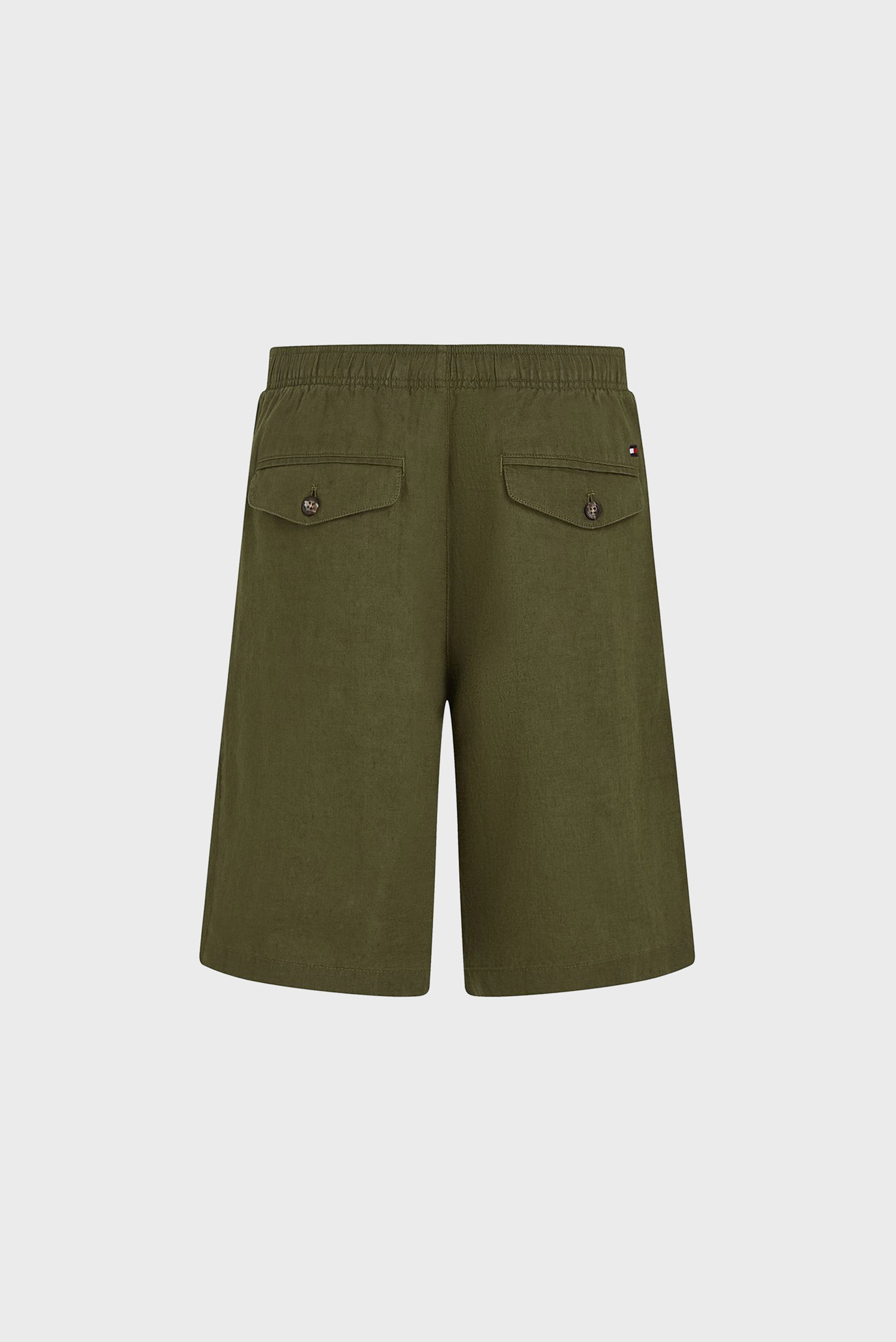 Мужские оливковые льняные шорты HARLEM PO LINEN 6