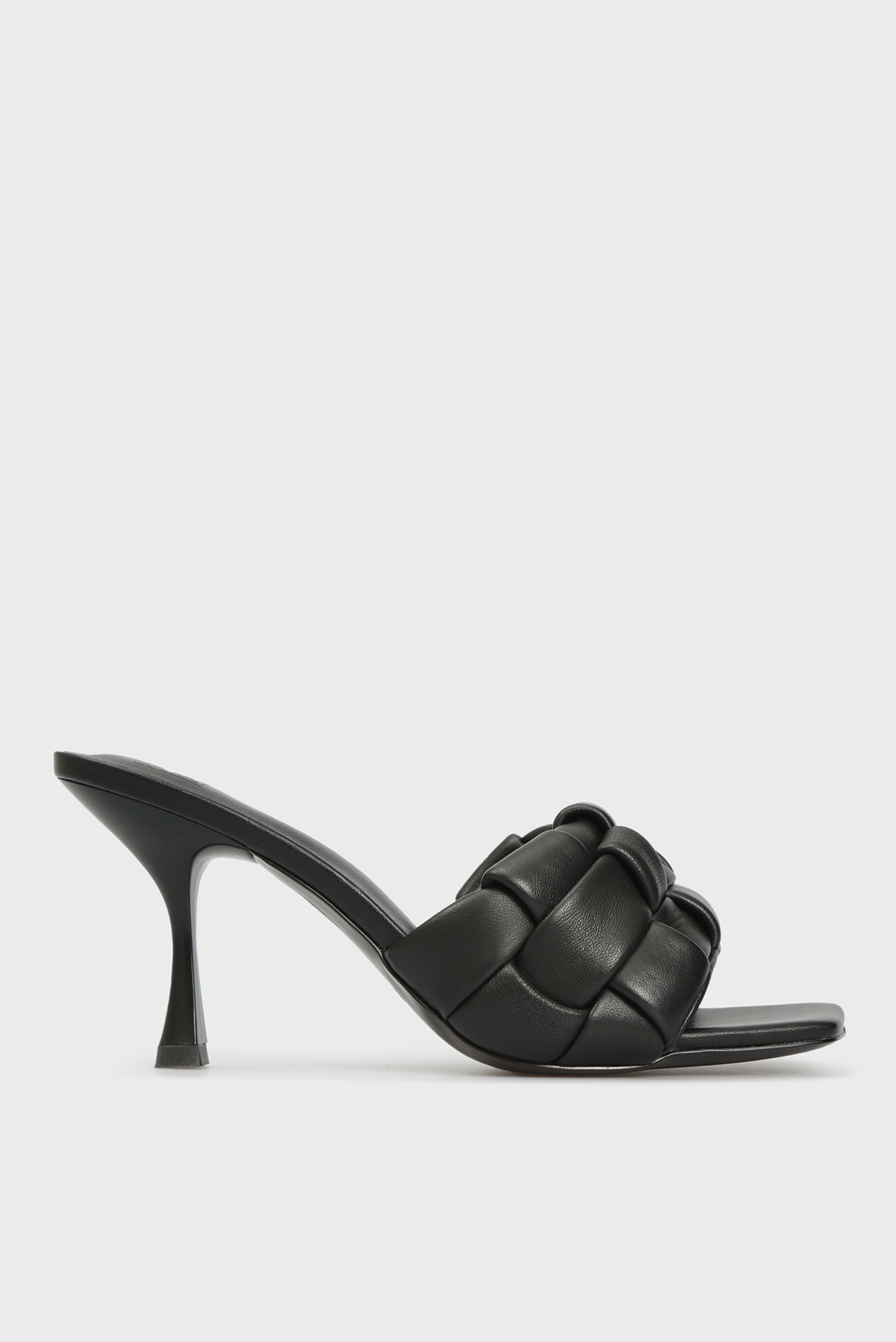 Женские черные кожаные мюли Ayla 6