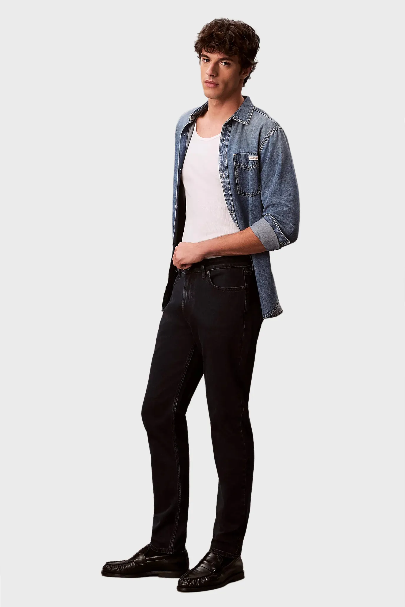 Джинсы SLIM TAPER BLUE BLACK STONE SW J 3