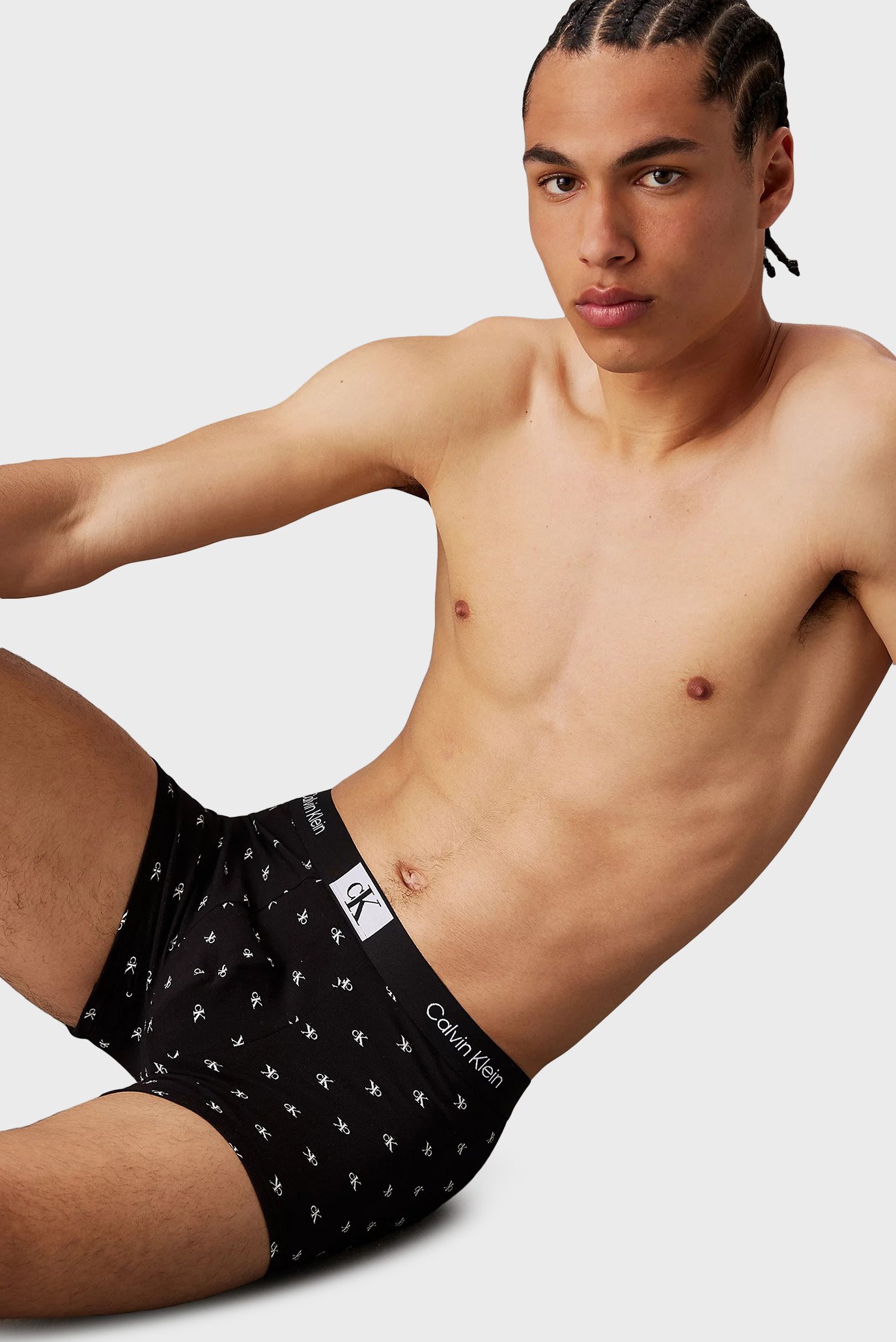 Мужские черные боксеры с узором TRUNK 4