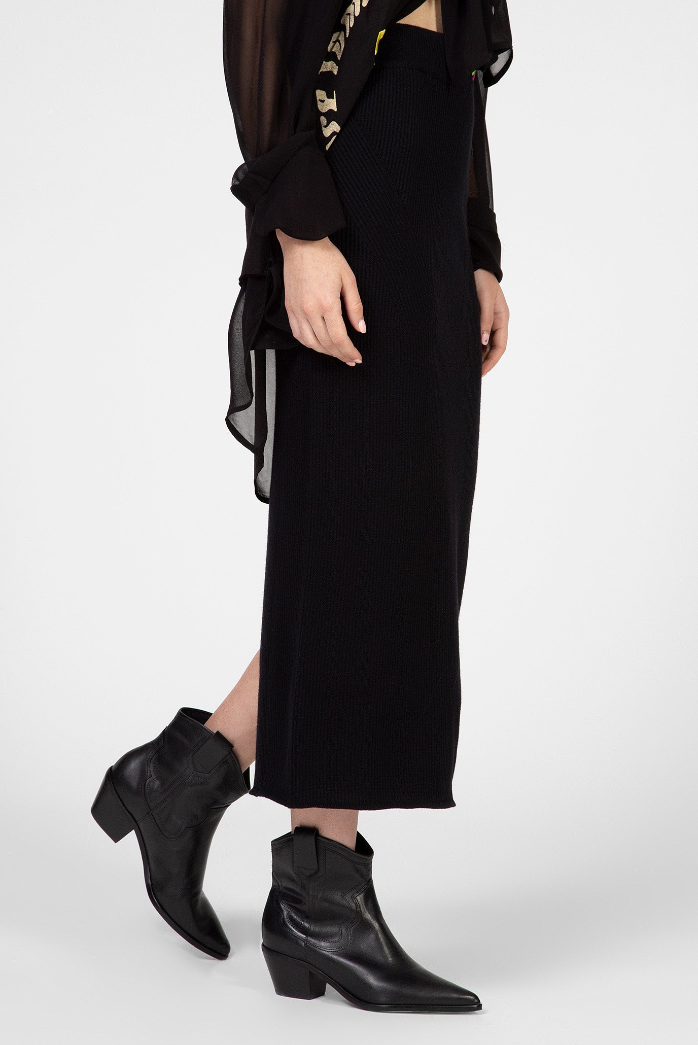 Женская черная юбка M-CLOCK GONNA 3