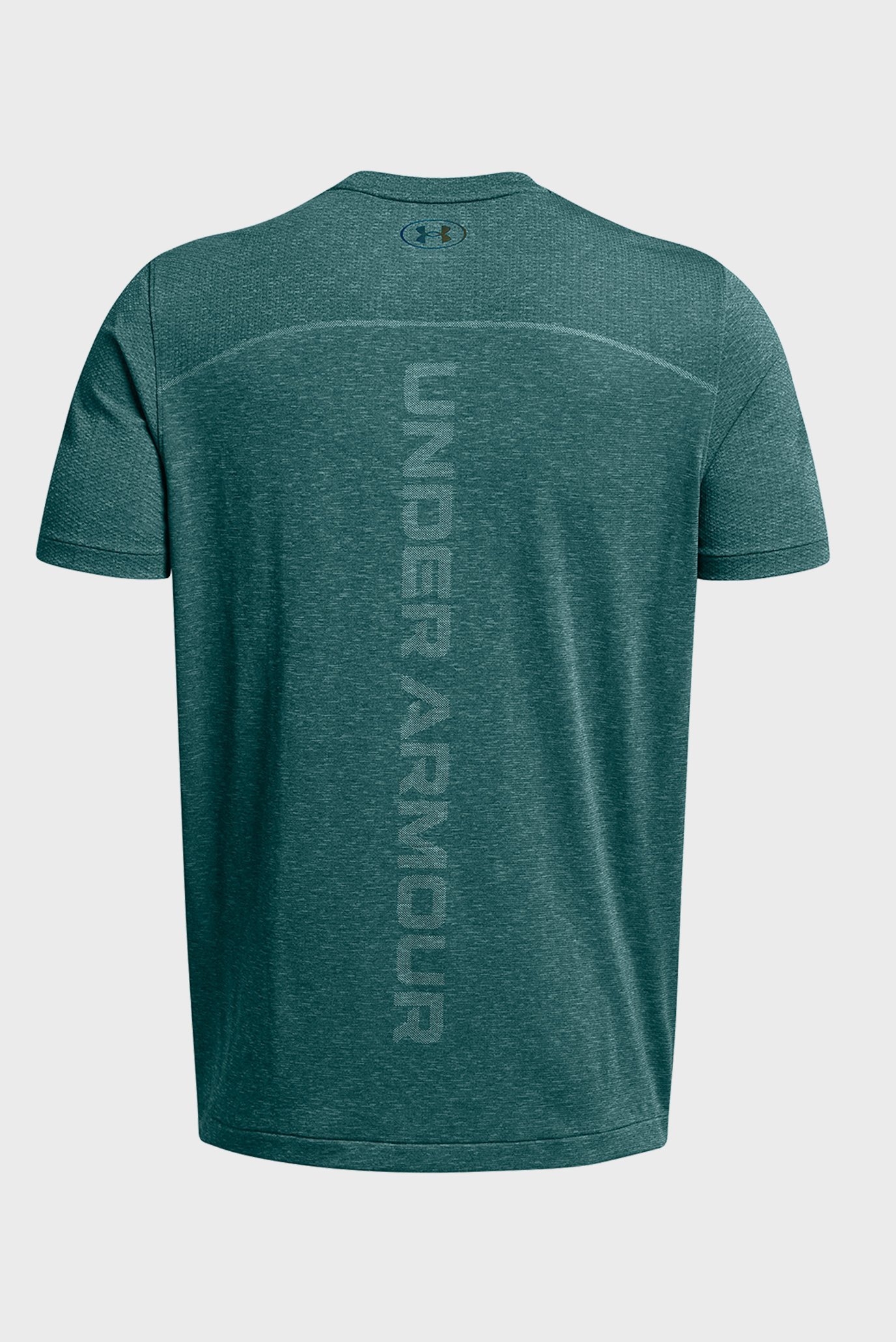 Мужская зеленая футболка UA Rush Seamless Wordmark SS 6