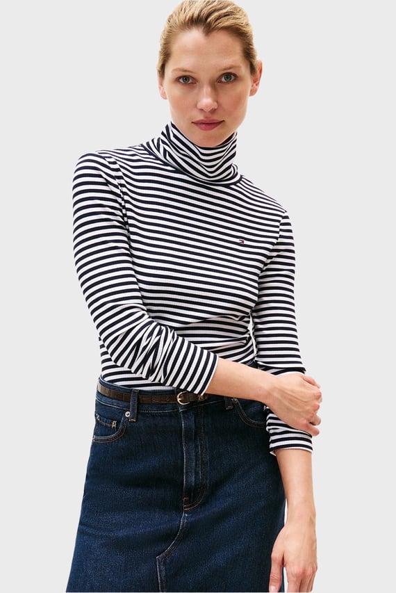 Лонгслив SLIM 5X2 RIB ROLL-NK LS Tommy Hilfiger Лонгслив SLIM 5X2 RIB ROLL-NK LS Tommy Hilfiger