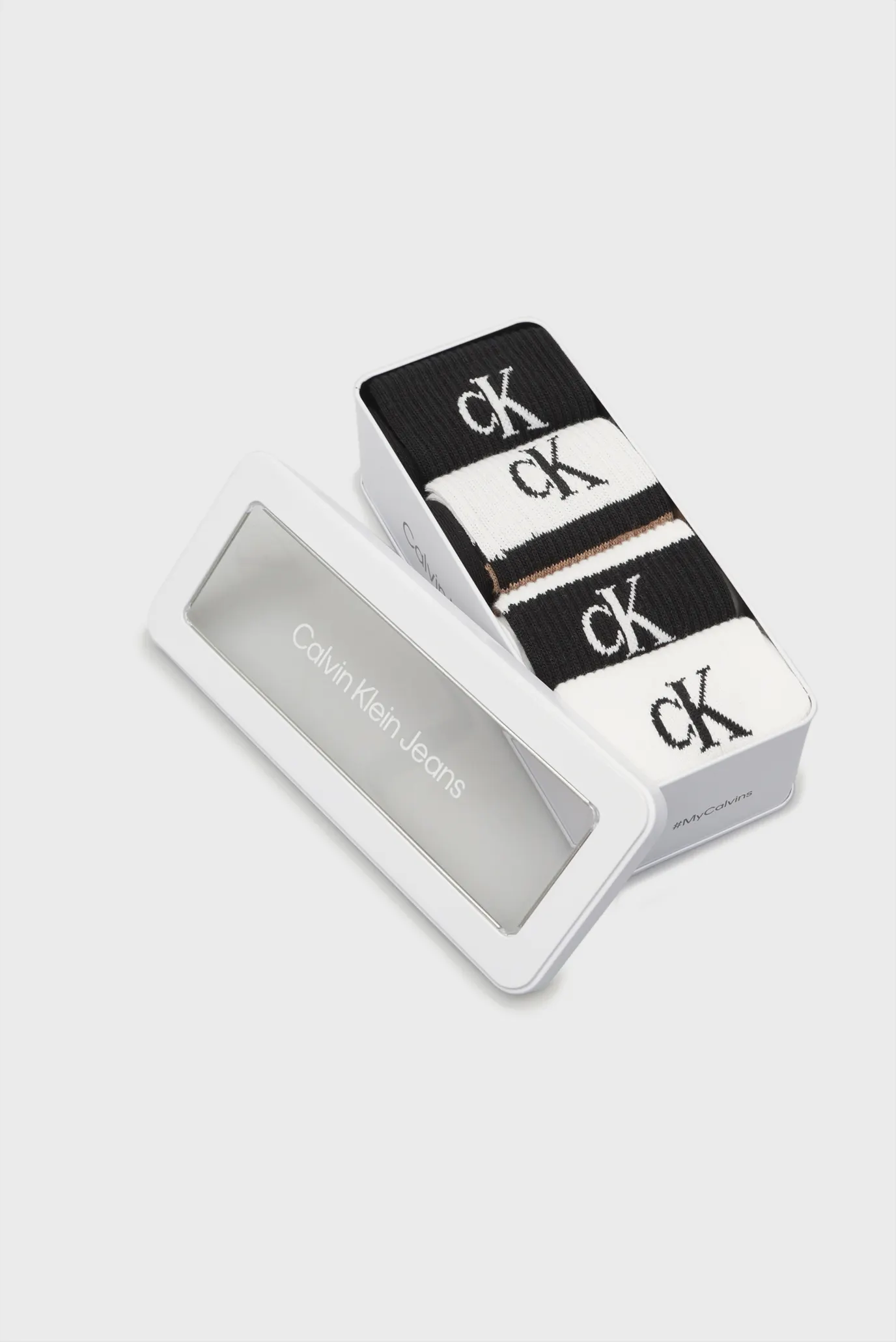 Набор носков CKJ MEN SOCK 4P SPORT LOGO TIN GIFTBOX 4