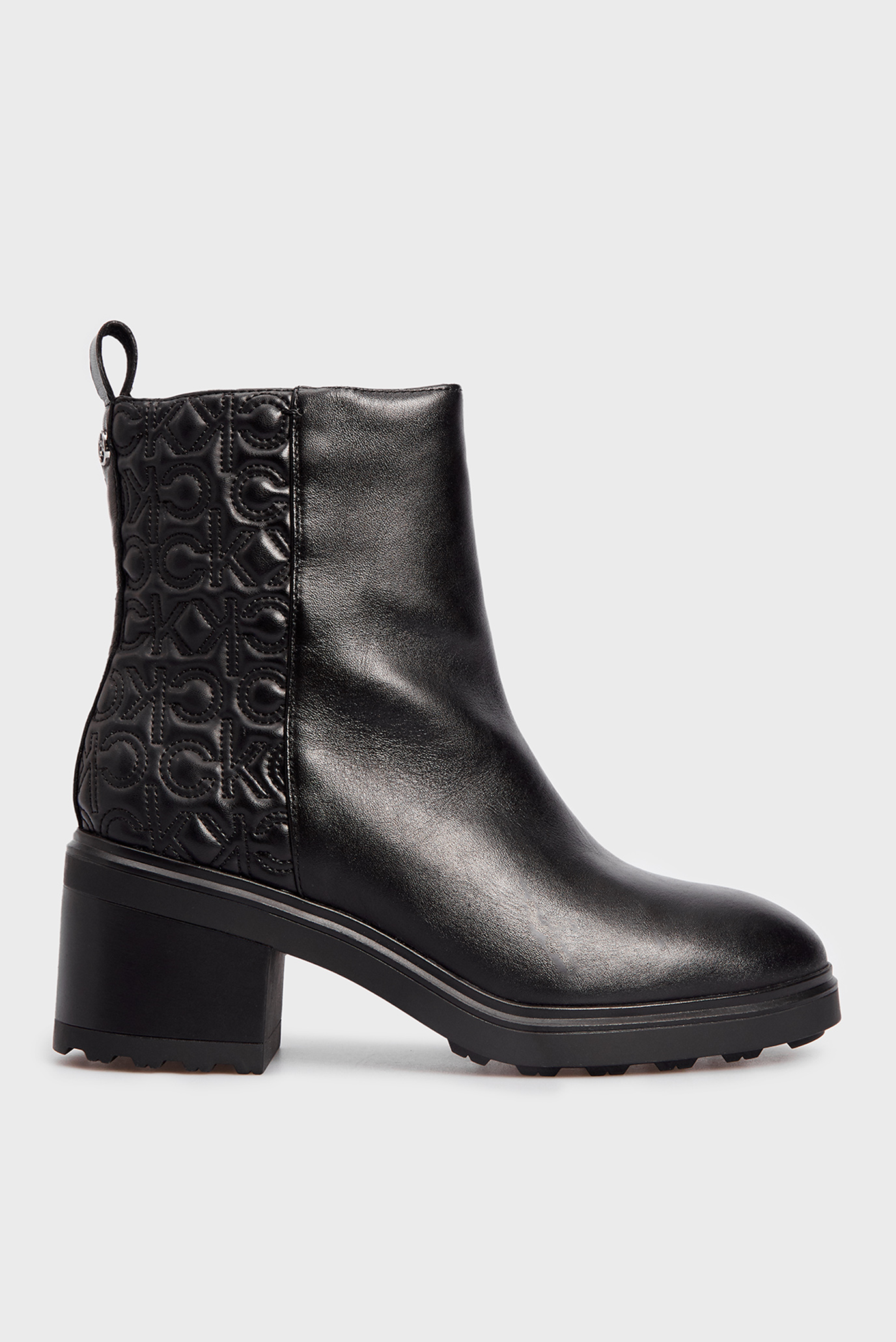 Женские черные кожаные ботильоны 7